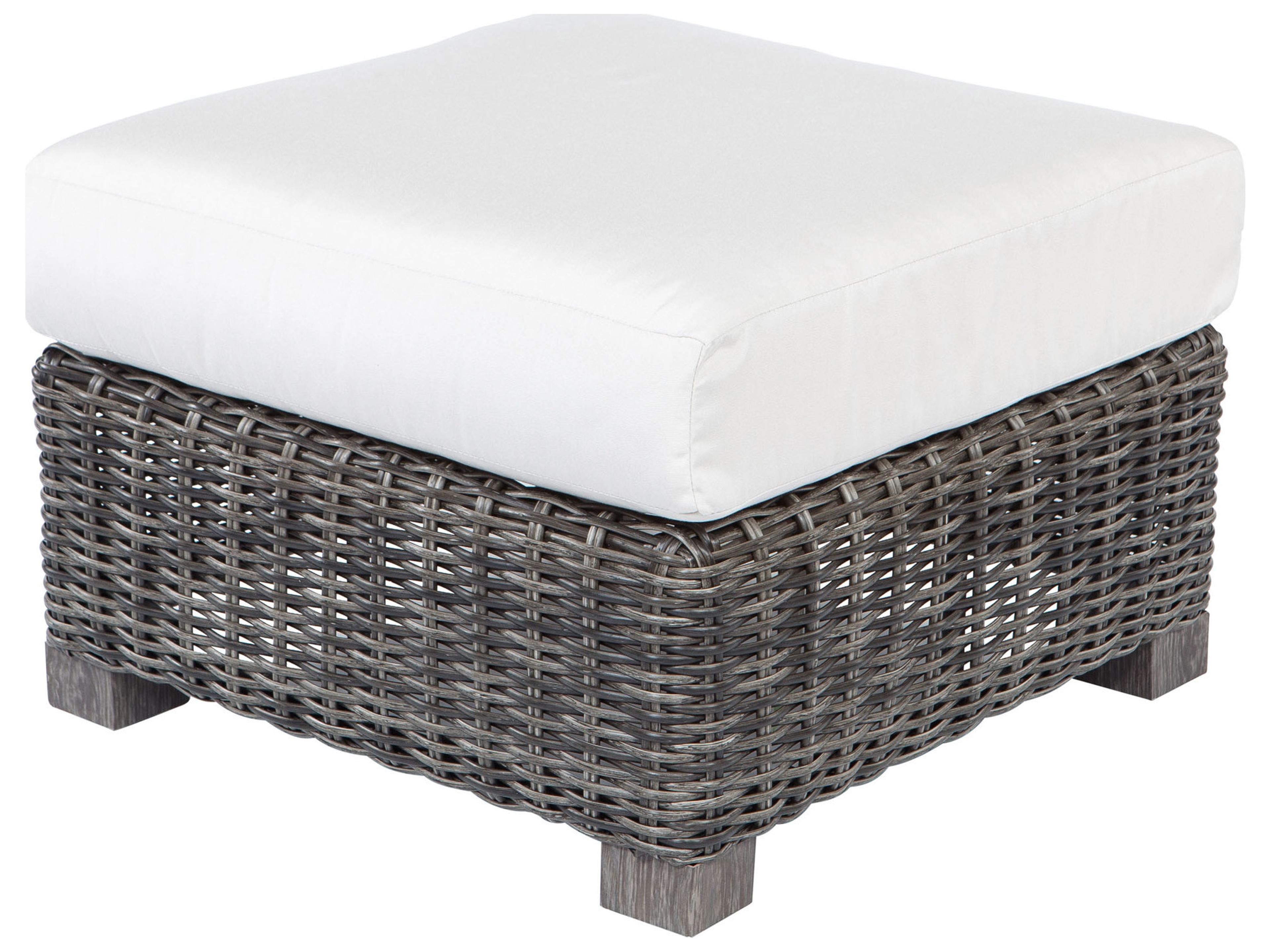 Ebel Avallon Wicker Outdoor Patio Ottoman