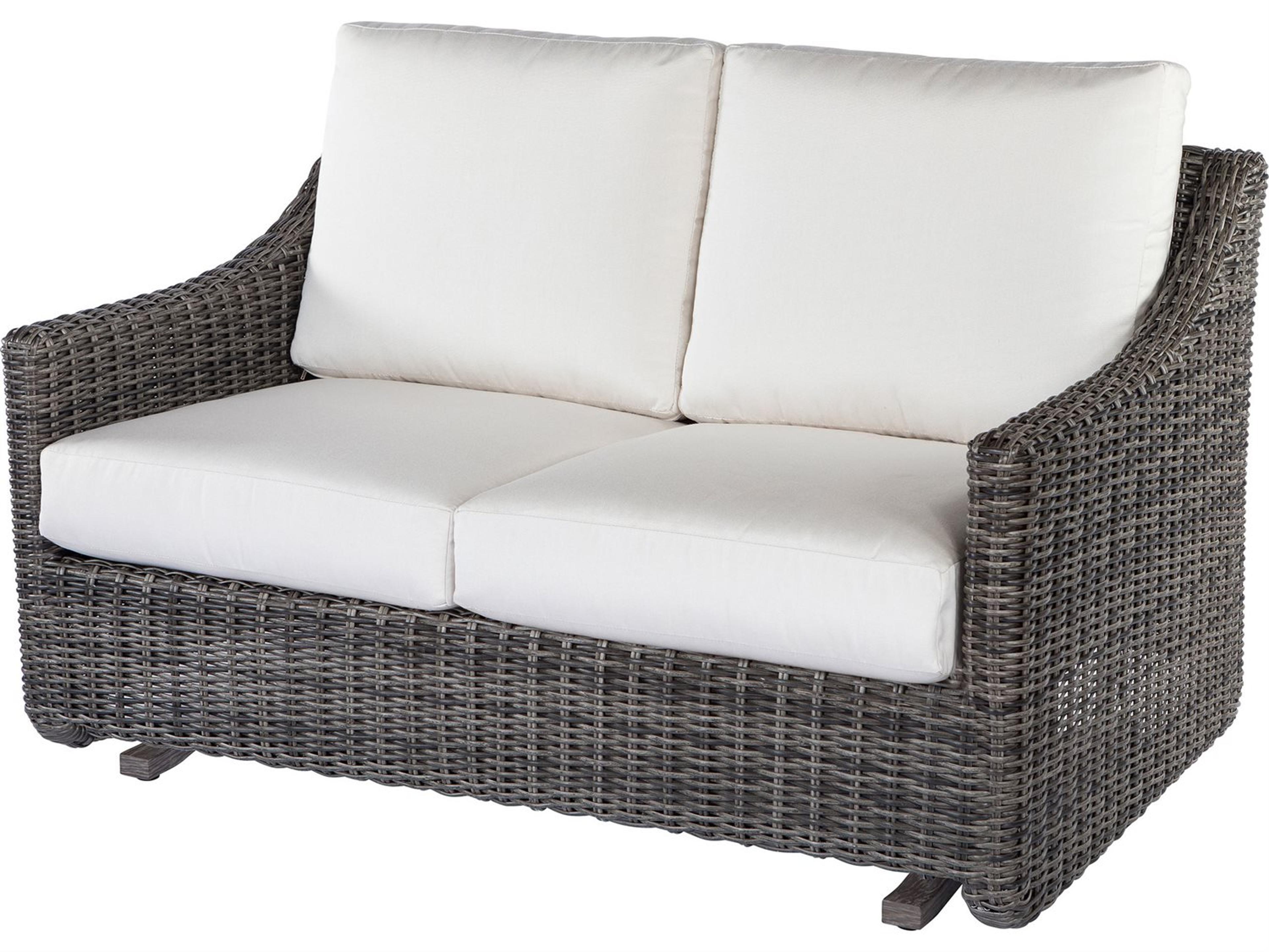 Ebel Avallon Wicker Glider Outdoor Loveseat