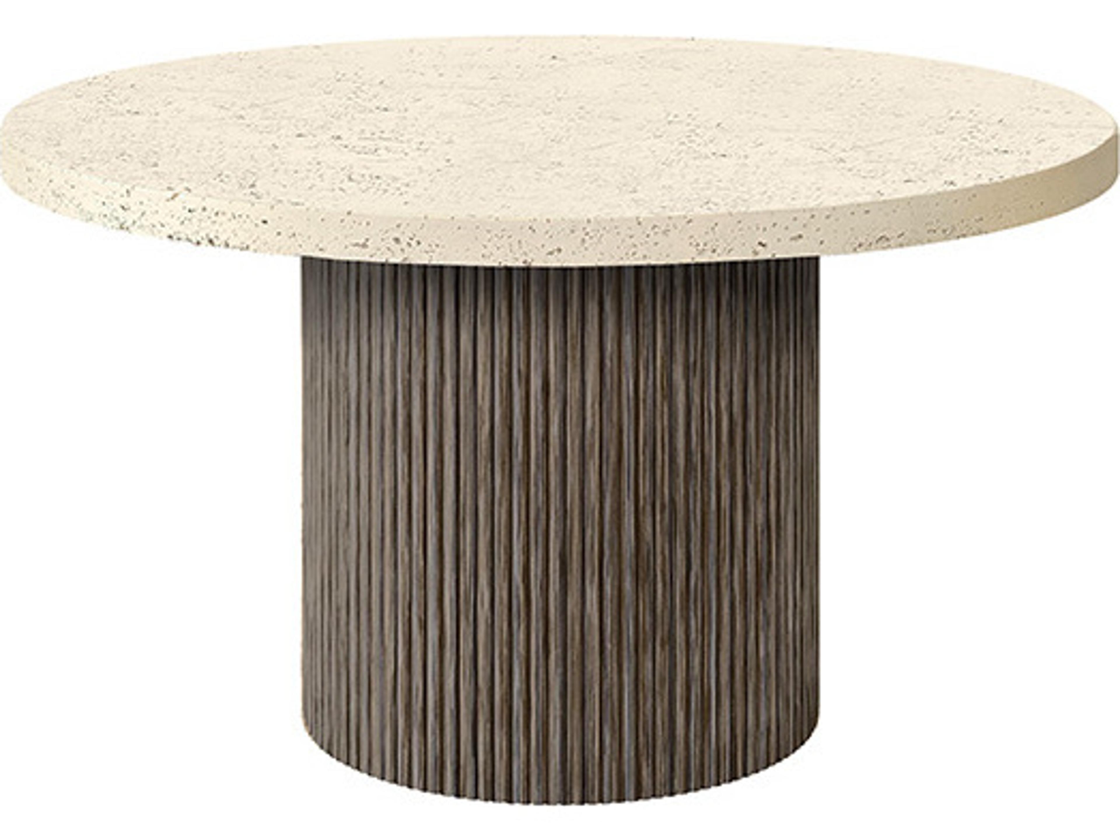 Pompano Poly Stone Round Dining Table Top