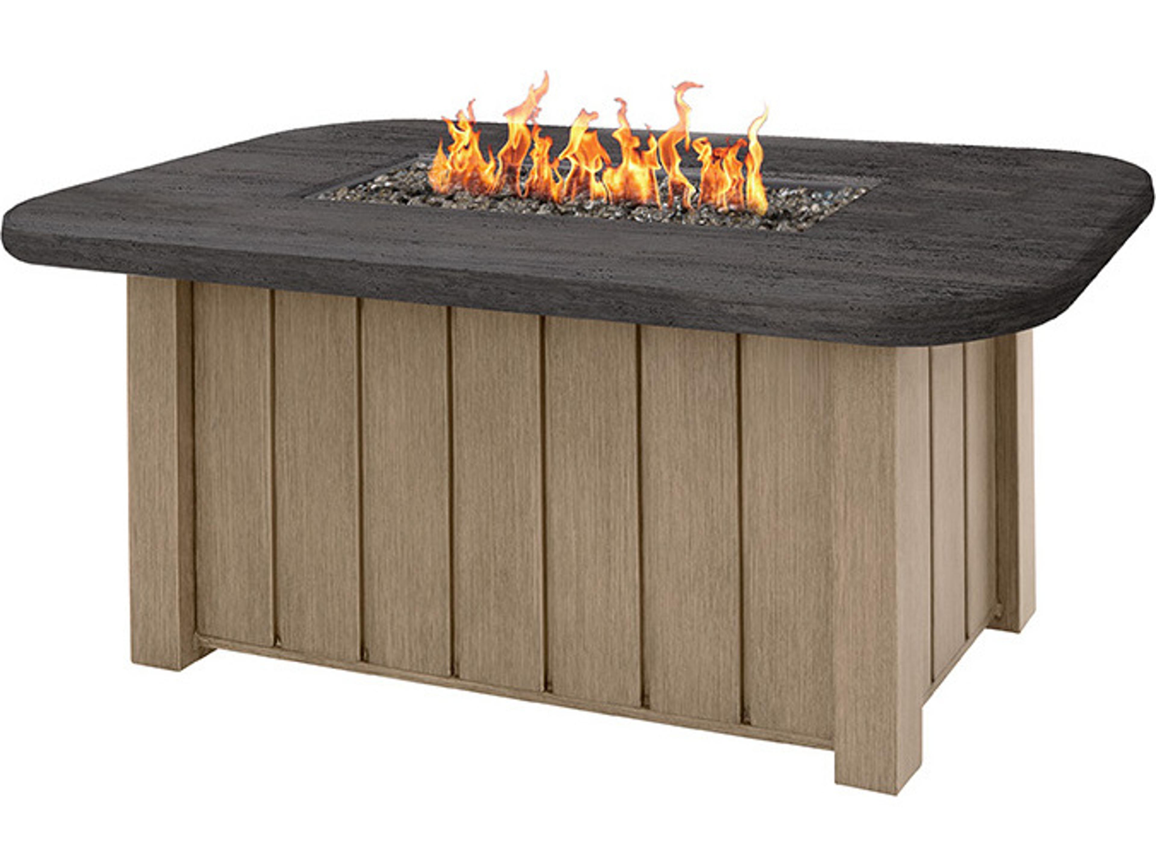 Ebel Pompano Stone Fire Pit Top with Lid