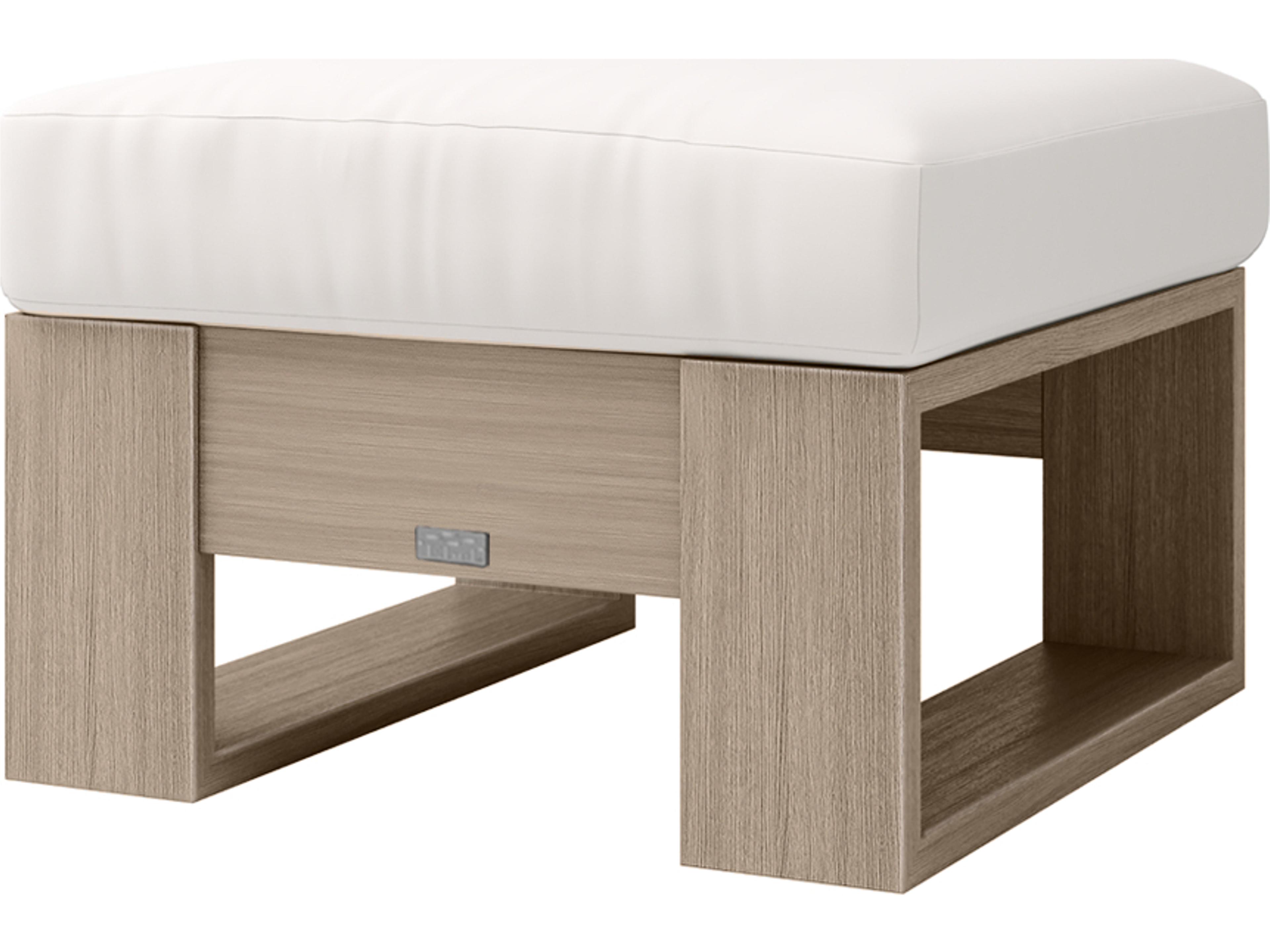 Novara Outdoor Ottoman Aluminum