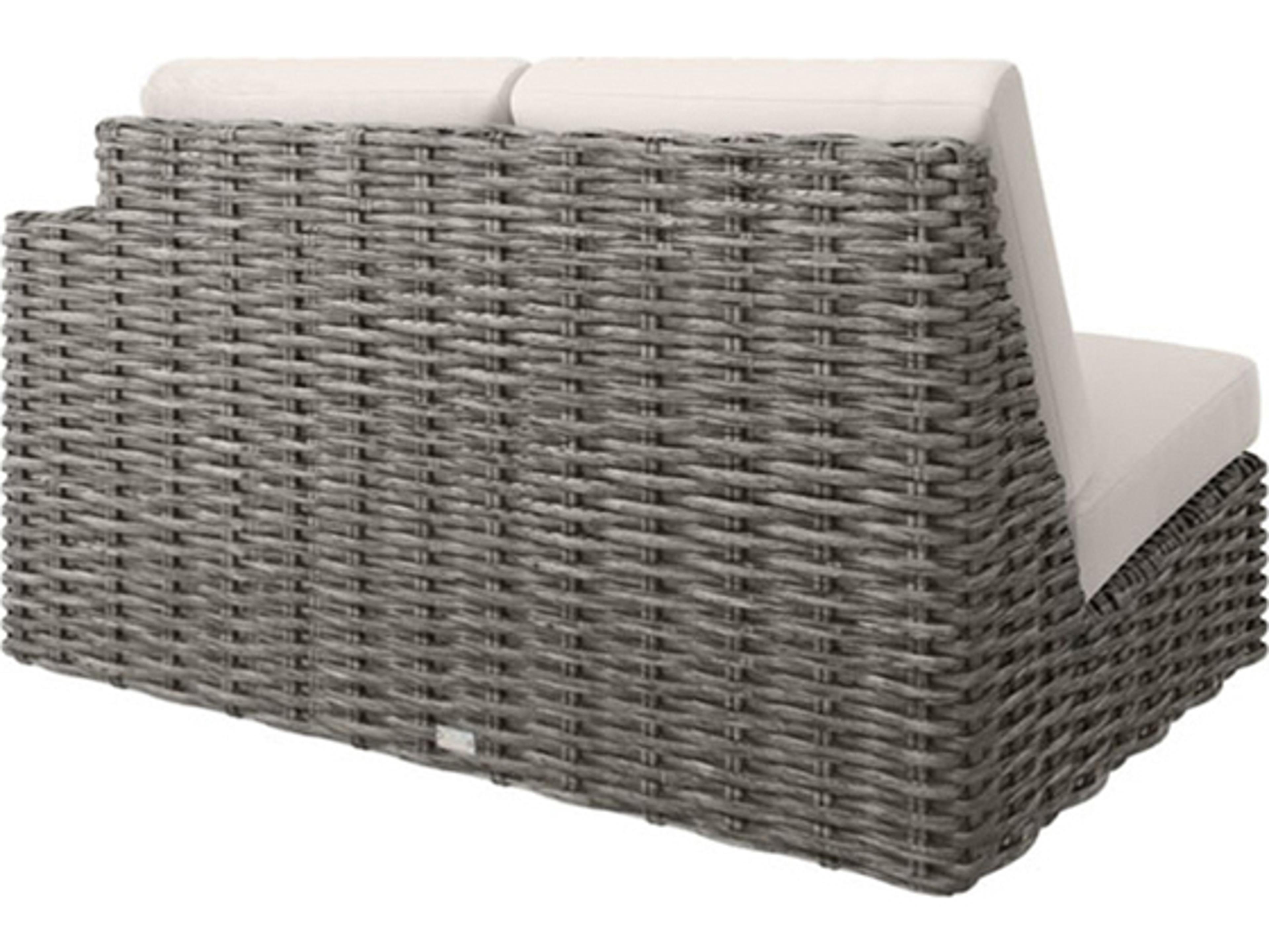 Ebel Mia Cushion Wicker Left Arm Loveseat