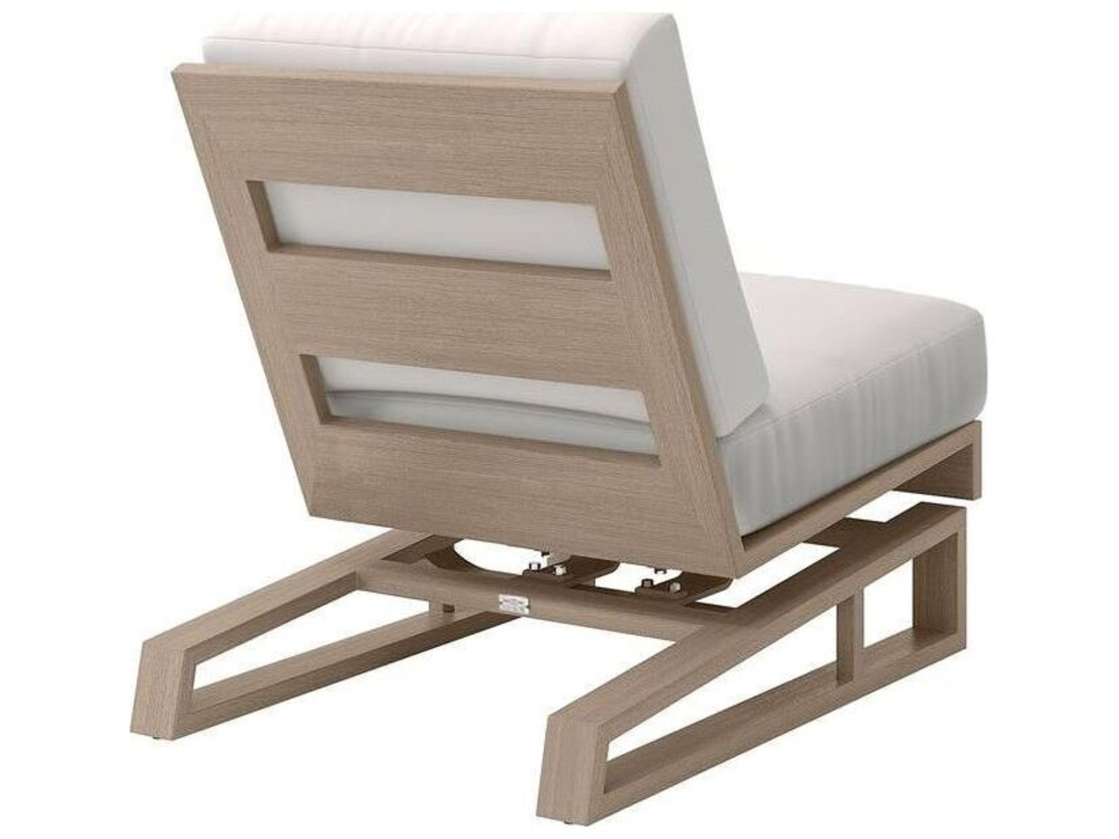 Ebel Novara Aluminum Patio Center Chair Rocking Section