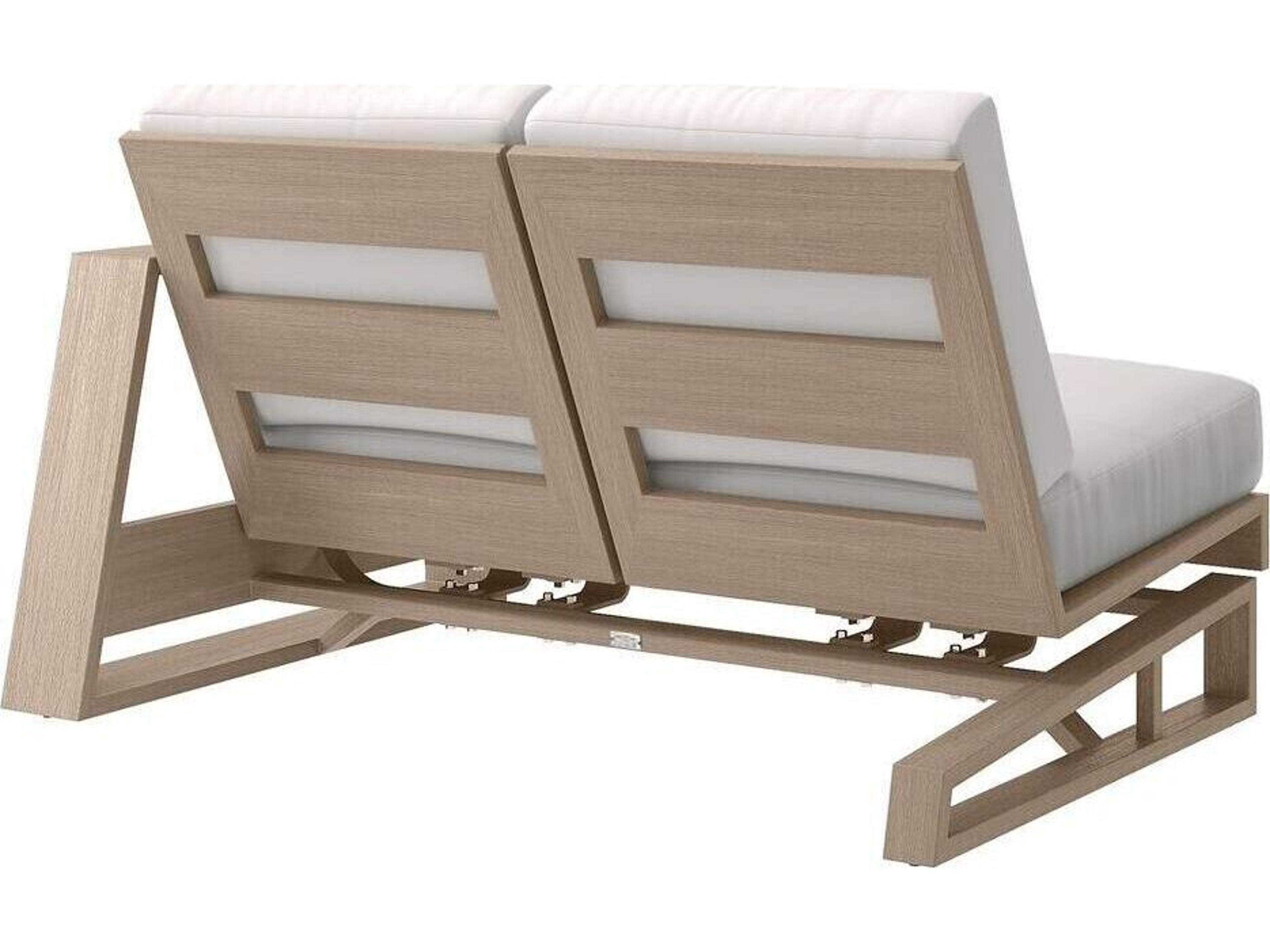 Ebel Novara Aluminum Patio Left Loveseat Rocking Section