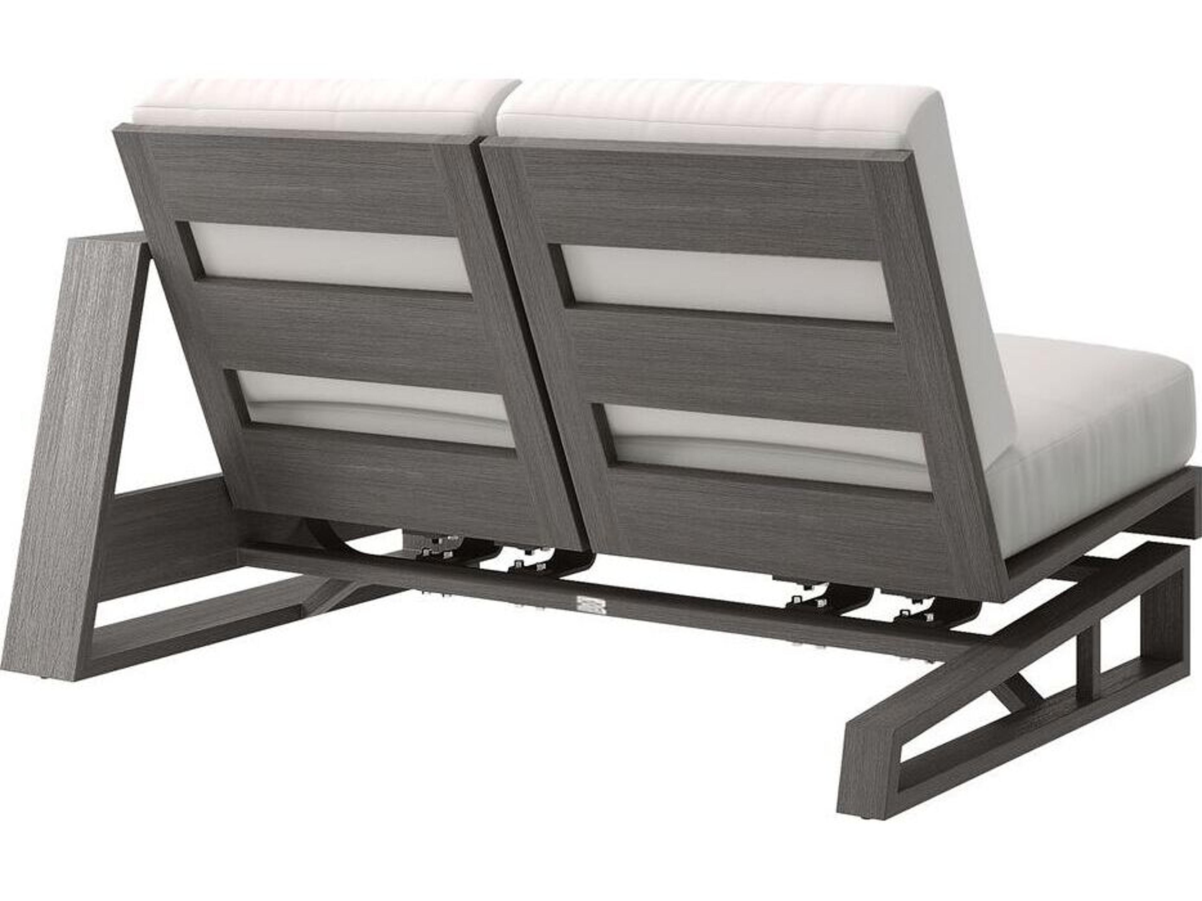 Ebel Novara Aluminum Patio Left Loveseat Rocking Section