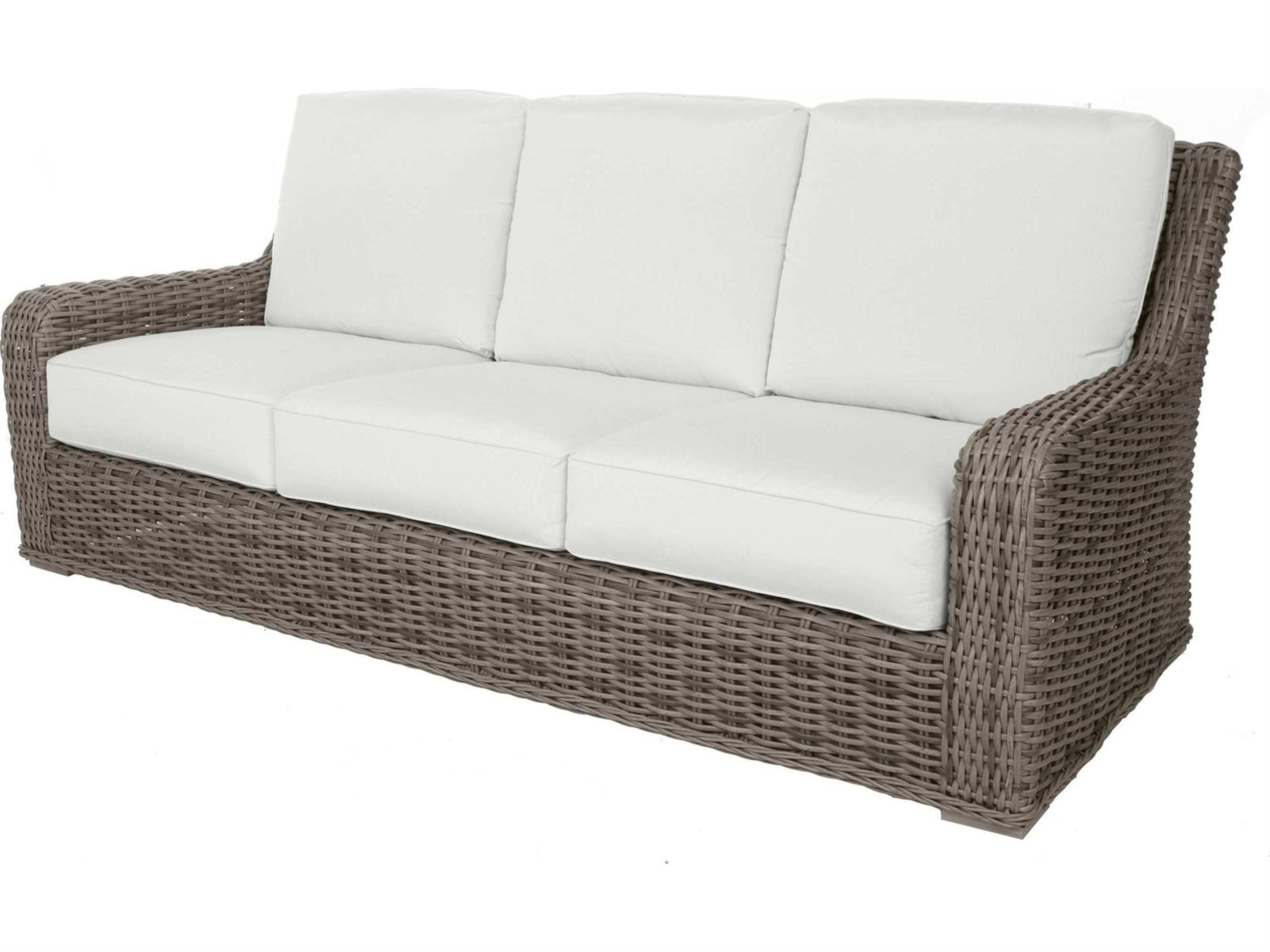 Laurent Wicker Patio Sofa Outdoor Seating
