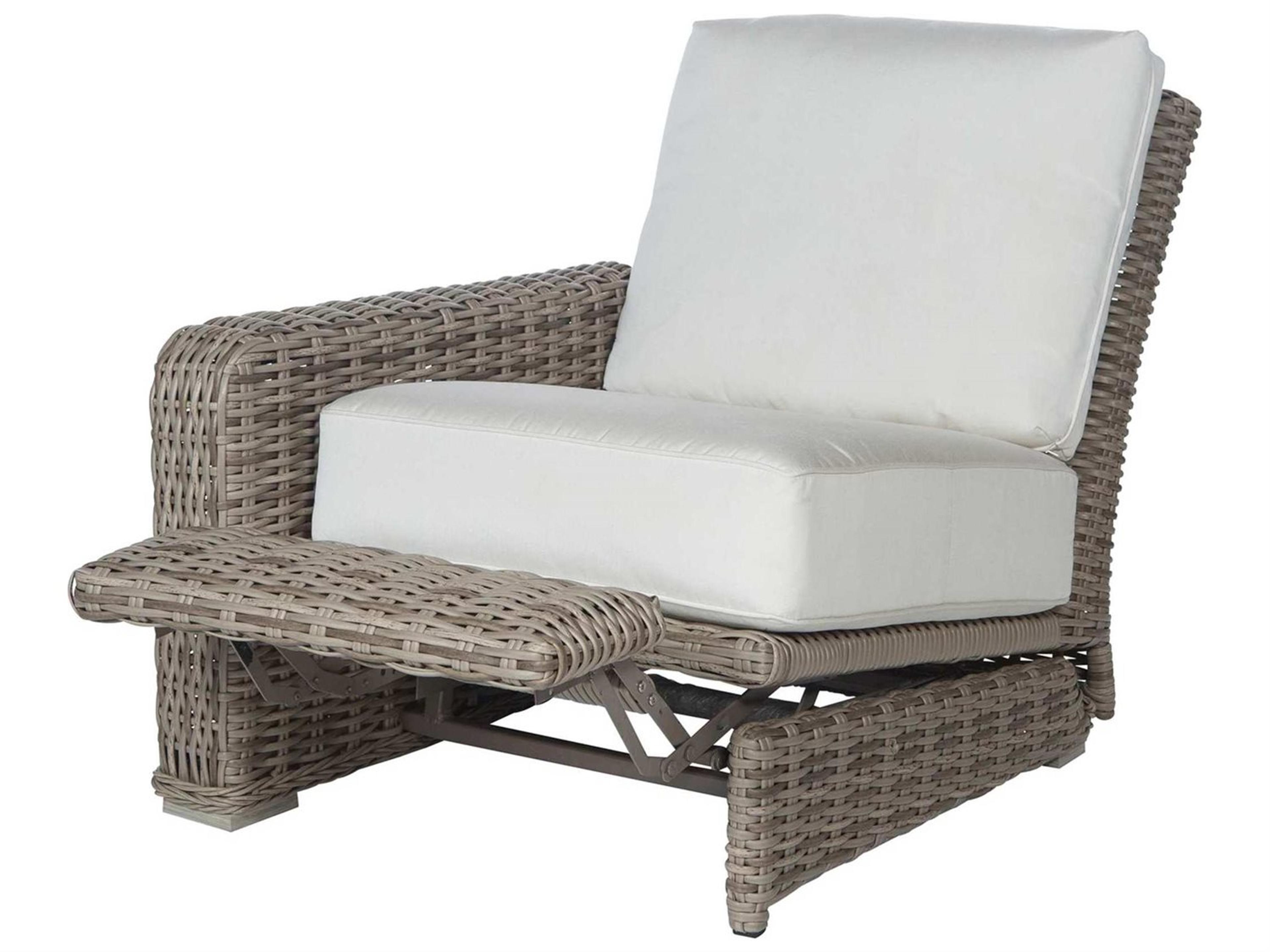 Ebel Laurent Wicker Right Arm Incliner Outdoor Lounge Chair