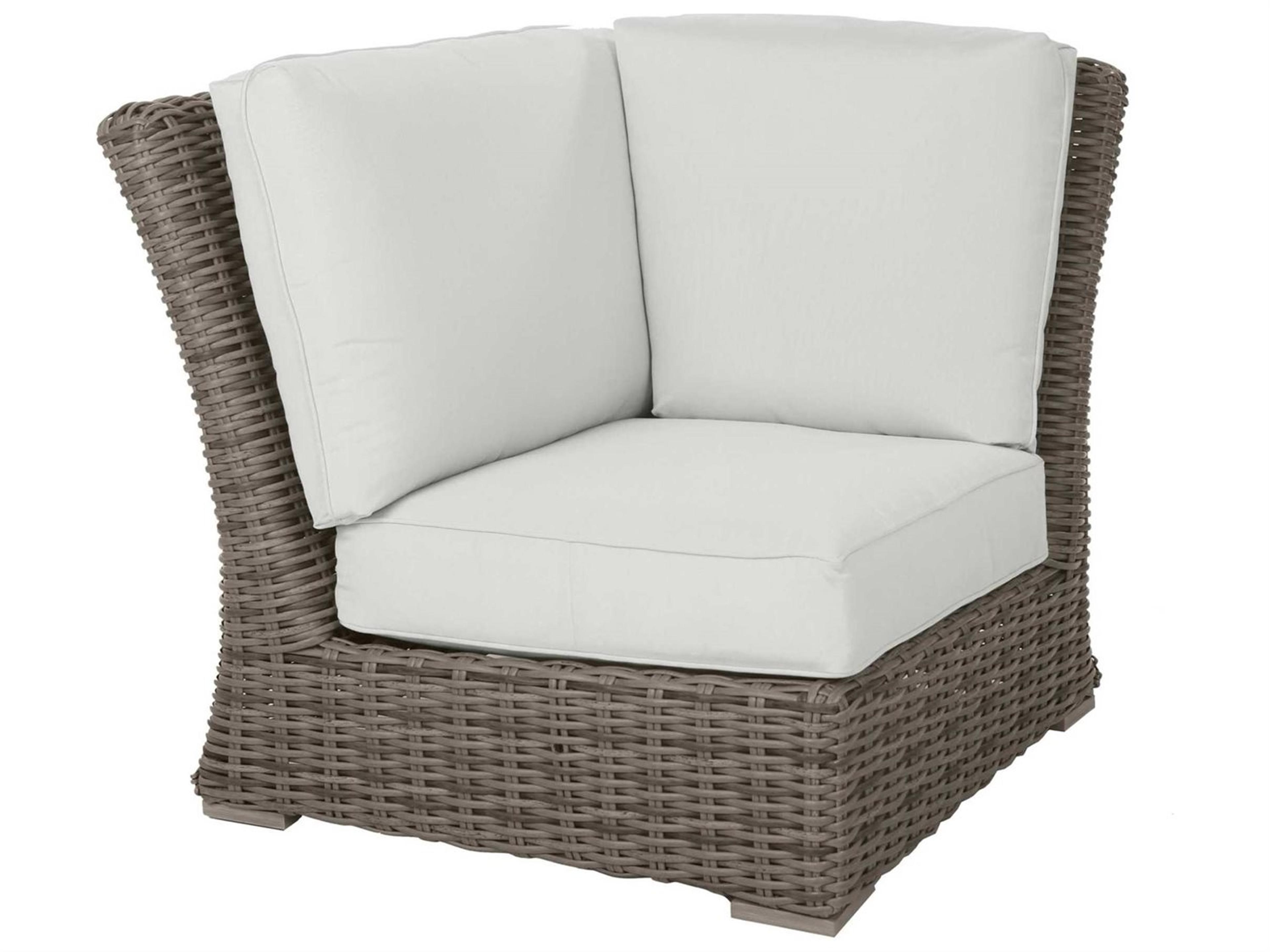 Laurent Wicker Modular Corner Chair All-Weather Outdoor