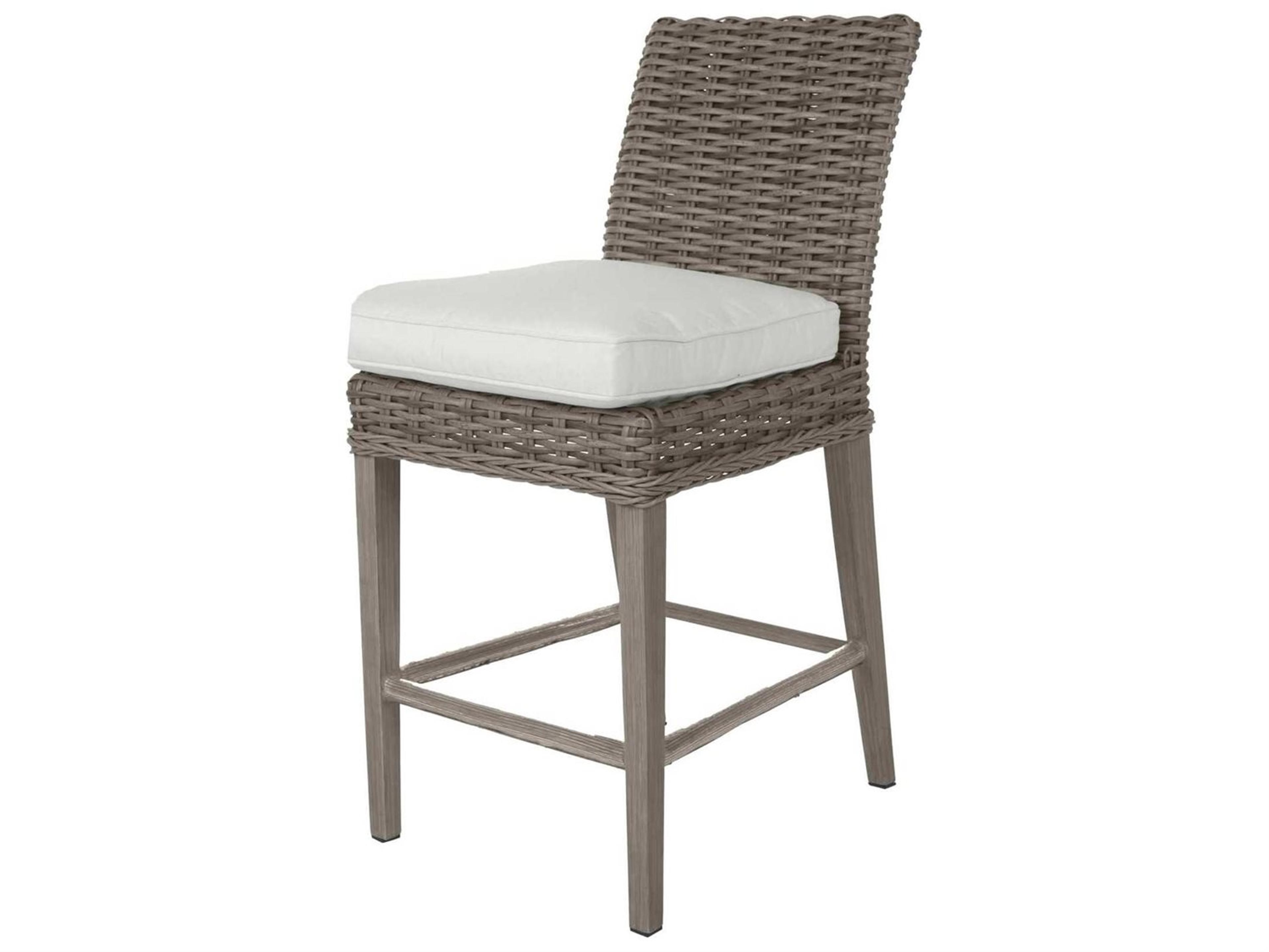 Laurent Wicker Armless Counter Height Stool