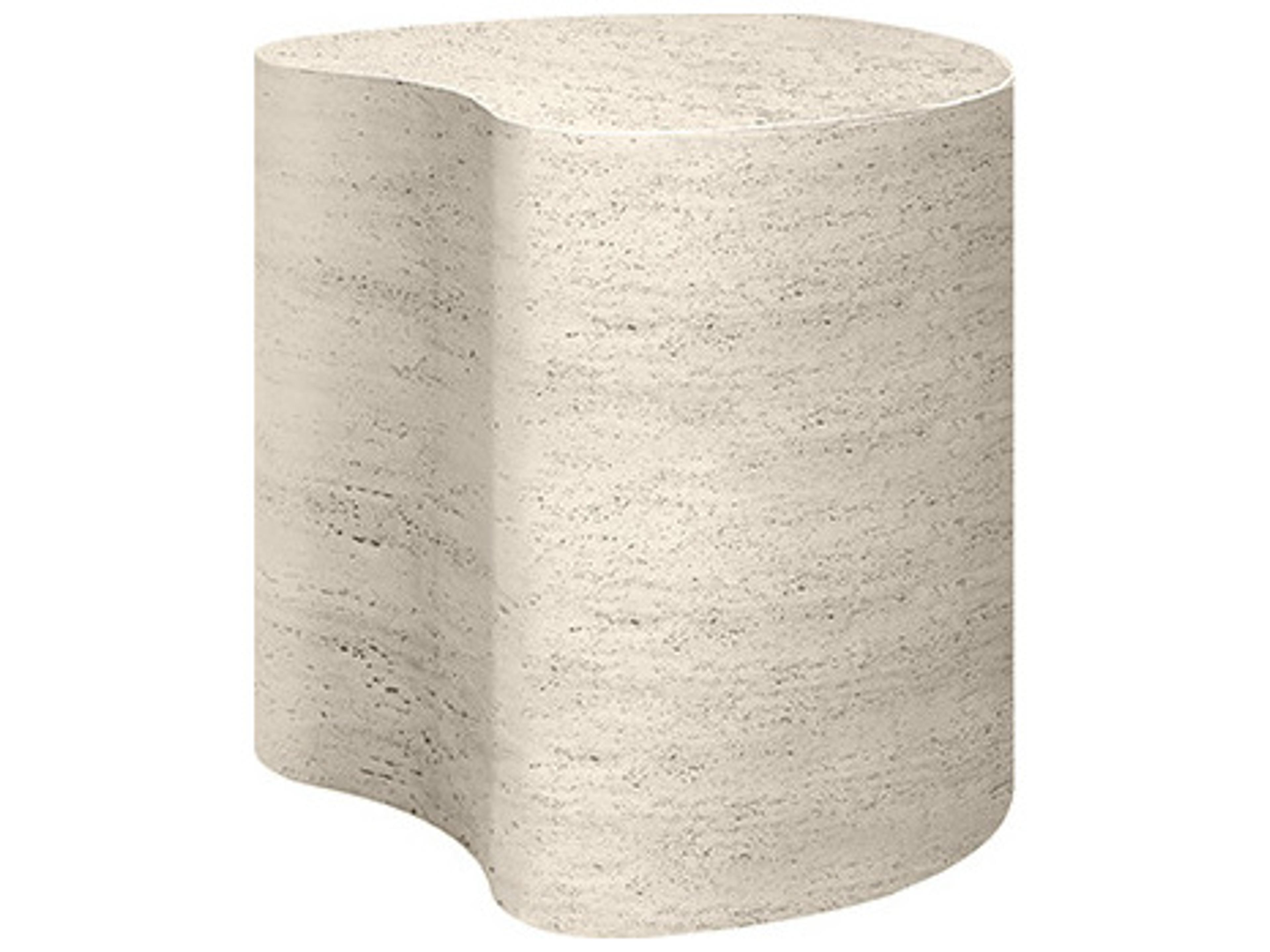 Tahoe Aluminum Poly Stone Top Outdoor Patio End Table