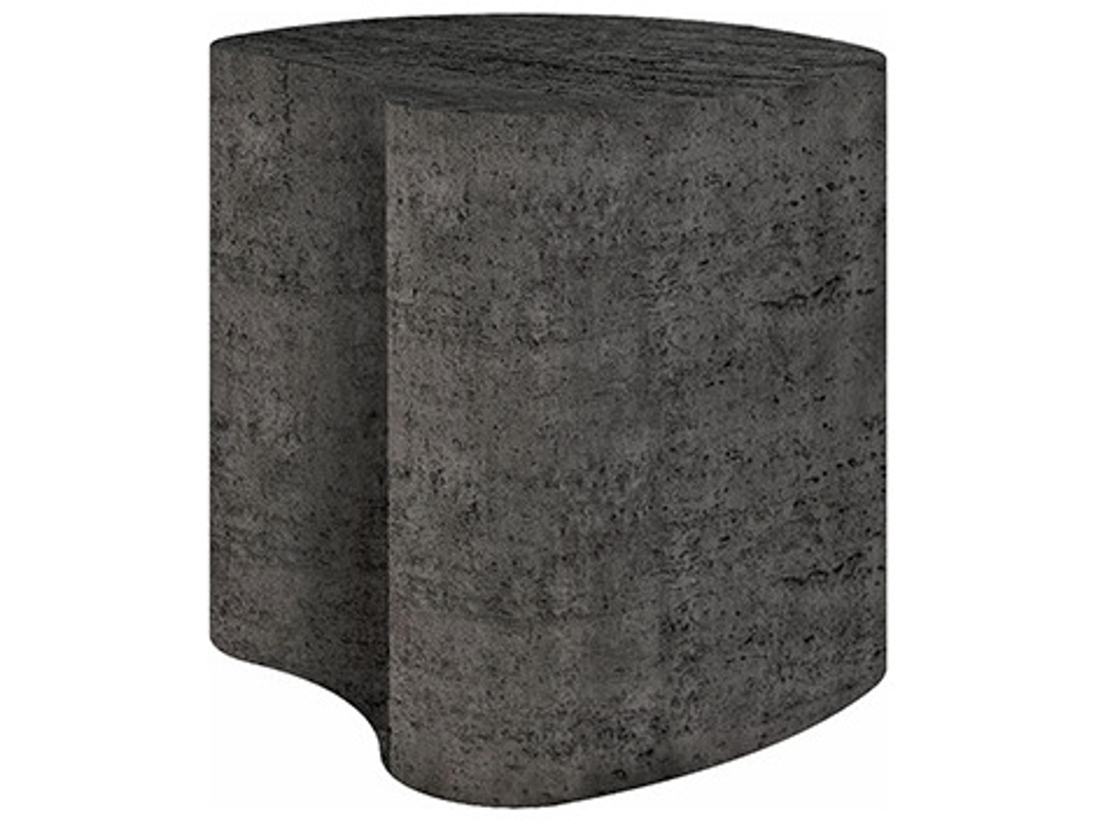 Ebel Tahoe Aluminum Poly Stone Top Outdoor Patio End Table
