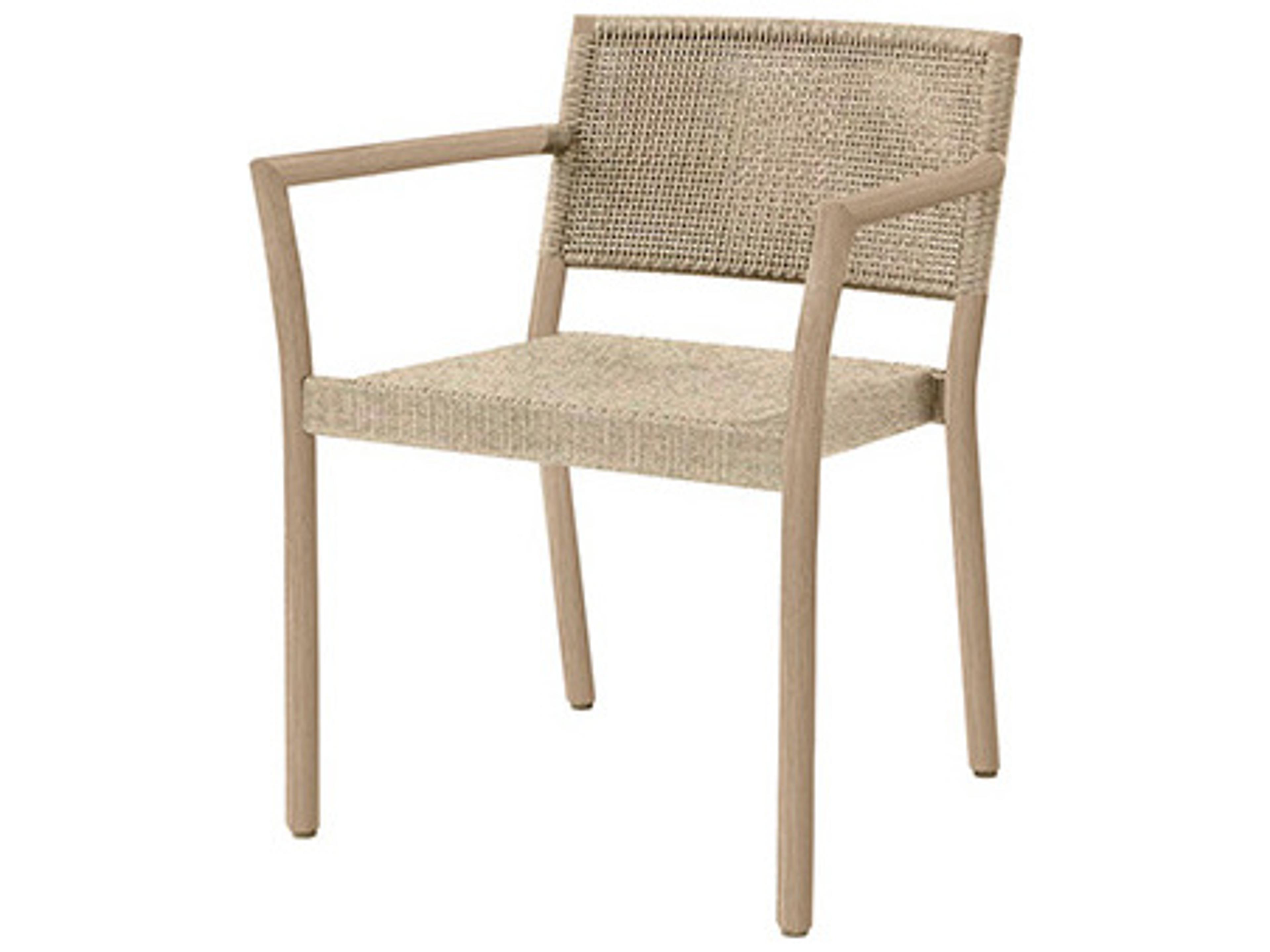 Orleans Outdoor Dining Arm Chair Stackable Eco Weave