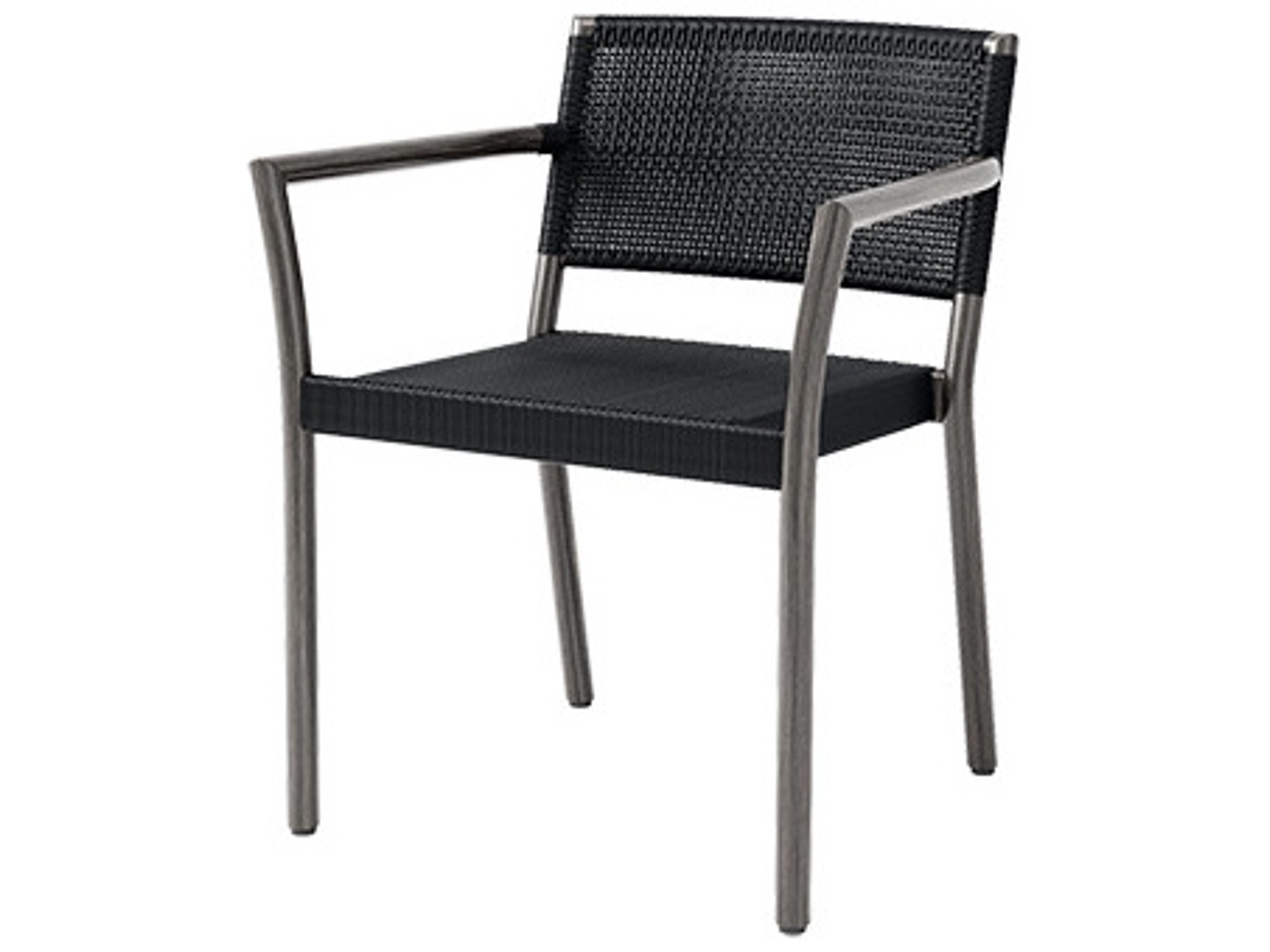 Ebel Orleans Aluminum Stackable Outdoor Dining Arm Chair