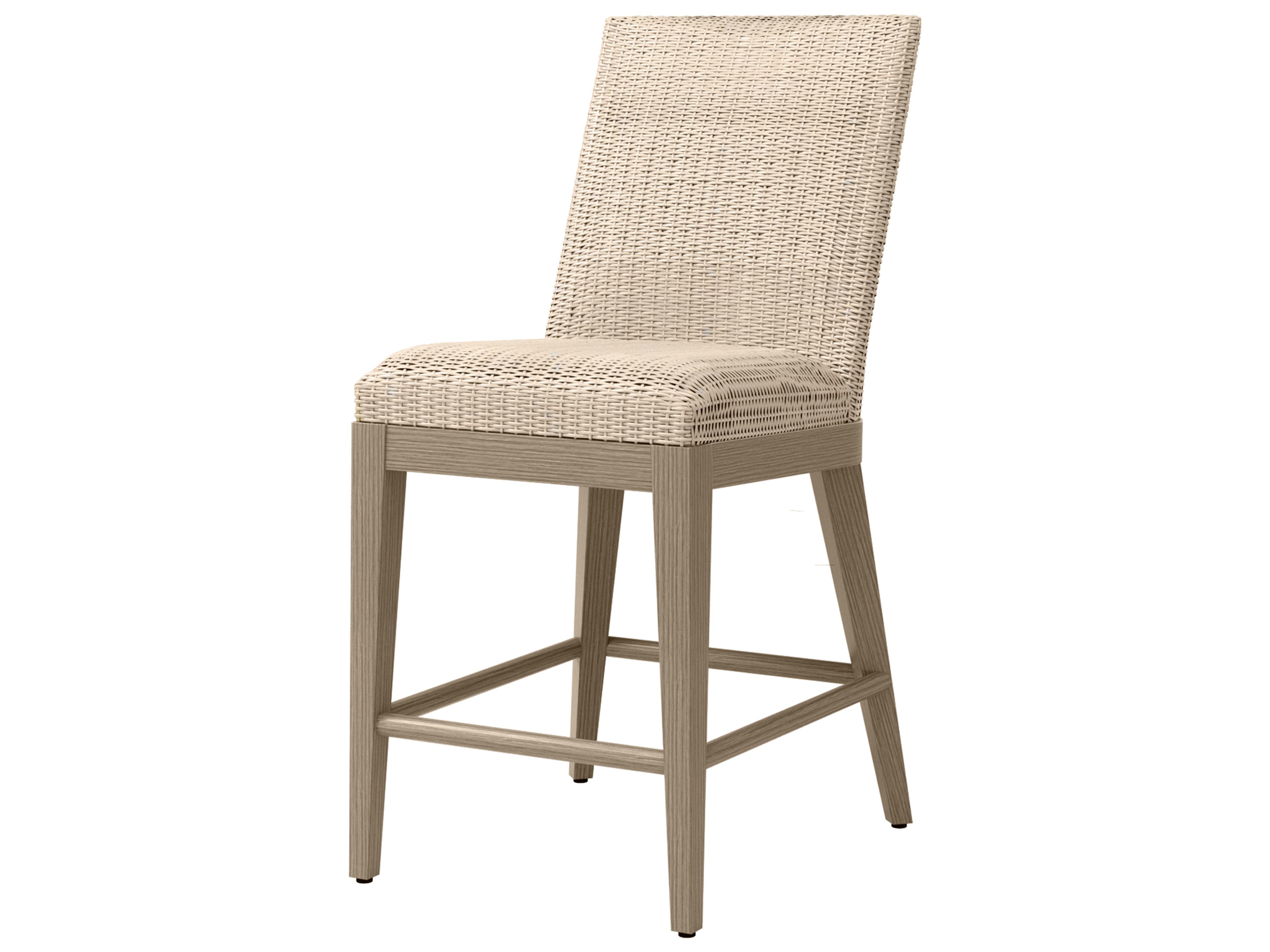 Siena Wicker Counter Height Armless Stool
