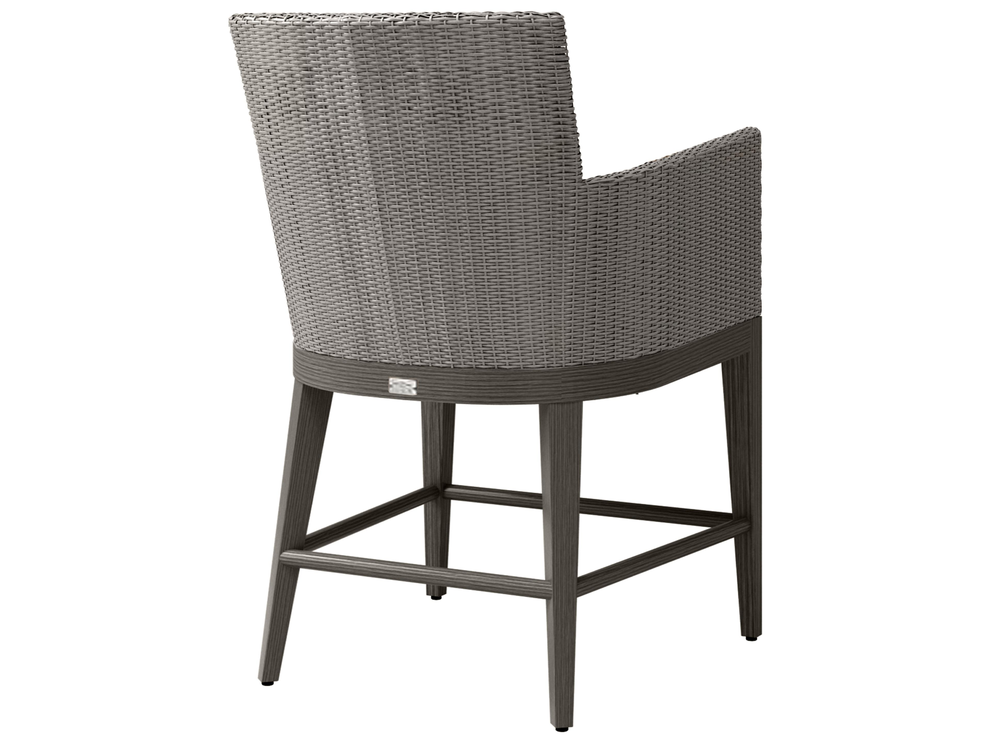 Ebel Siena Wicker Counter Height Stool with Arm