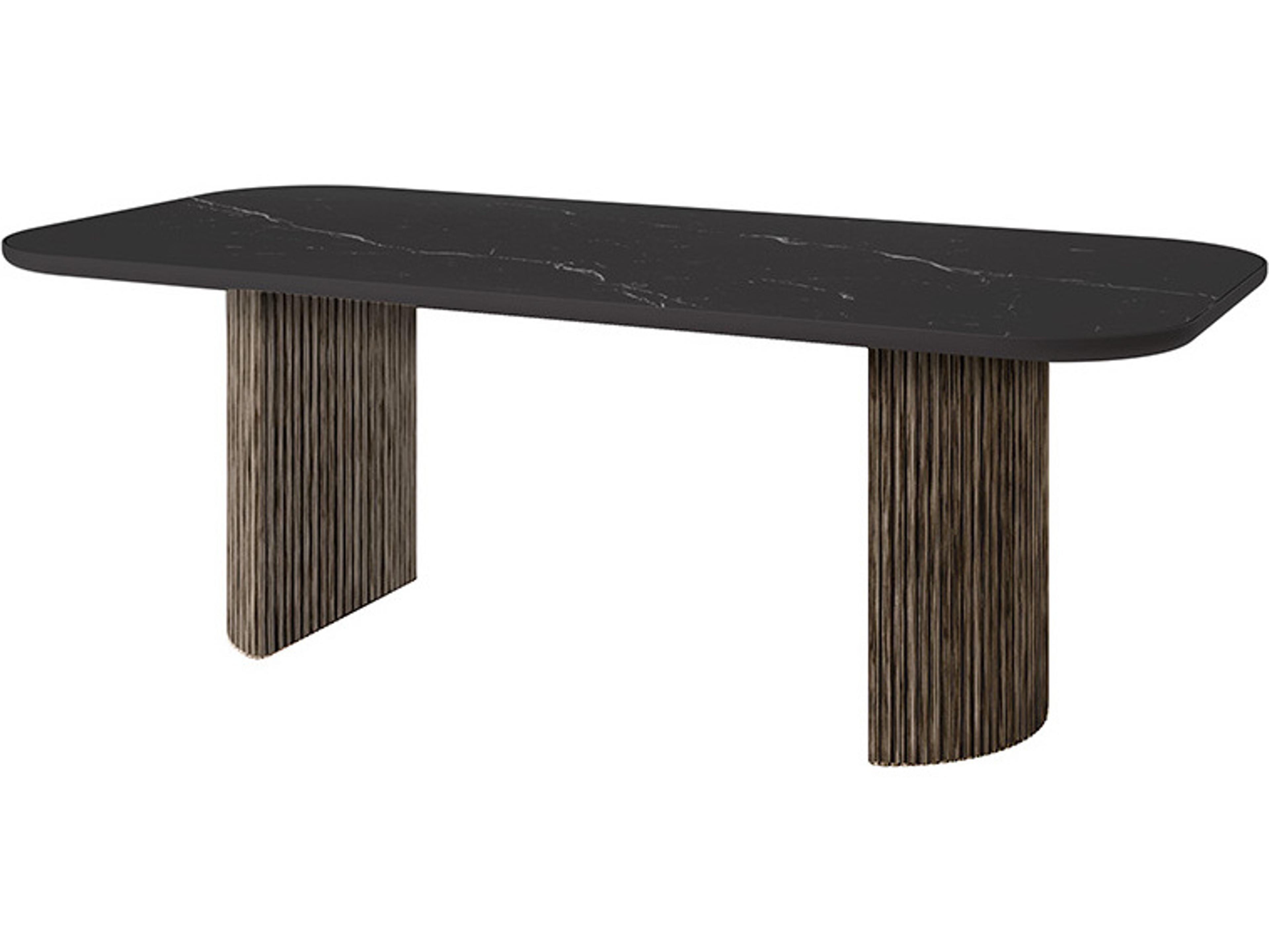 Ebel Hampton Aluminum Timber Rectangular Dining Table Base