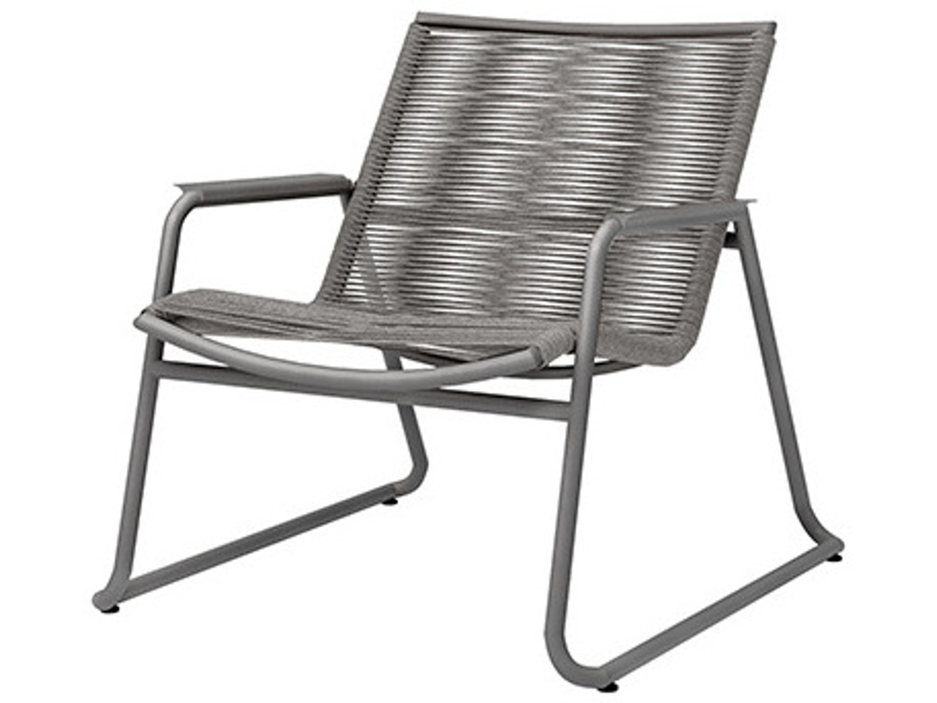 Ebel Cabana Aluminum Wicker Stackable Patio Lounge Chair