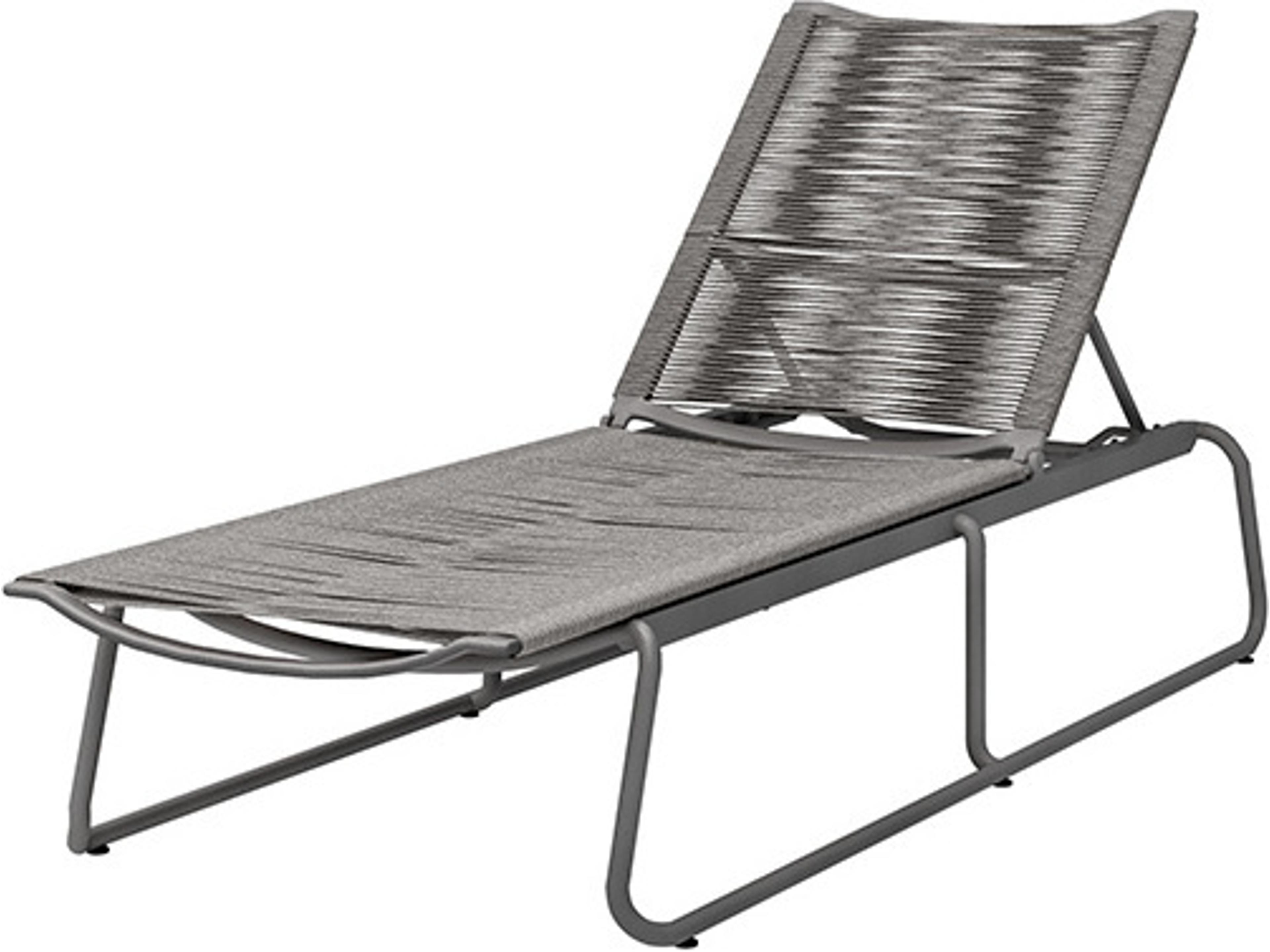 Ebel Cabana Aluminum Wicker Stackable Adjustable Outdoor Patio Chaise Lounge