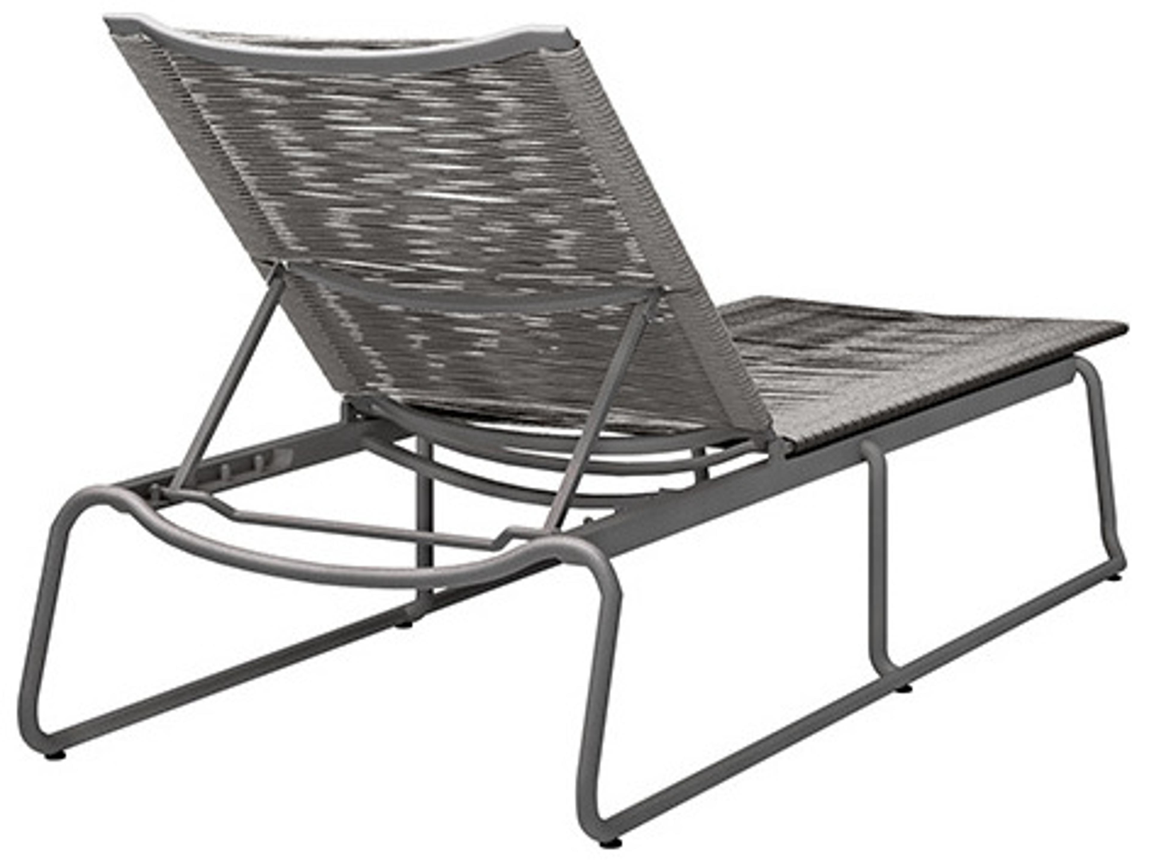 Ebel Cabana Aluminum Wicker Stackable Adjustable Outdoor Patio Chaise Lounge