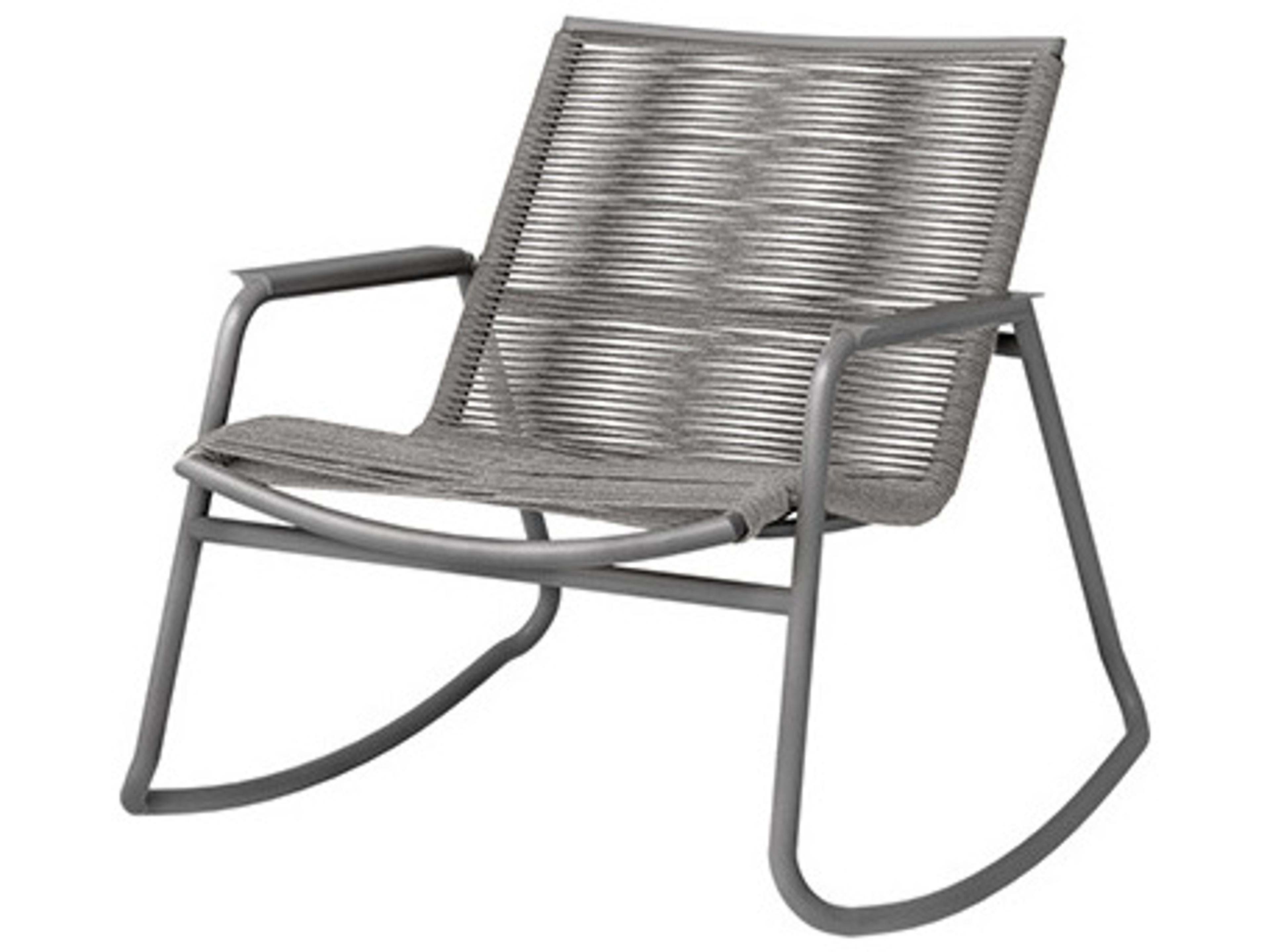 Ebel Cabana Aluminum Wicker Stackable Patio Rocker