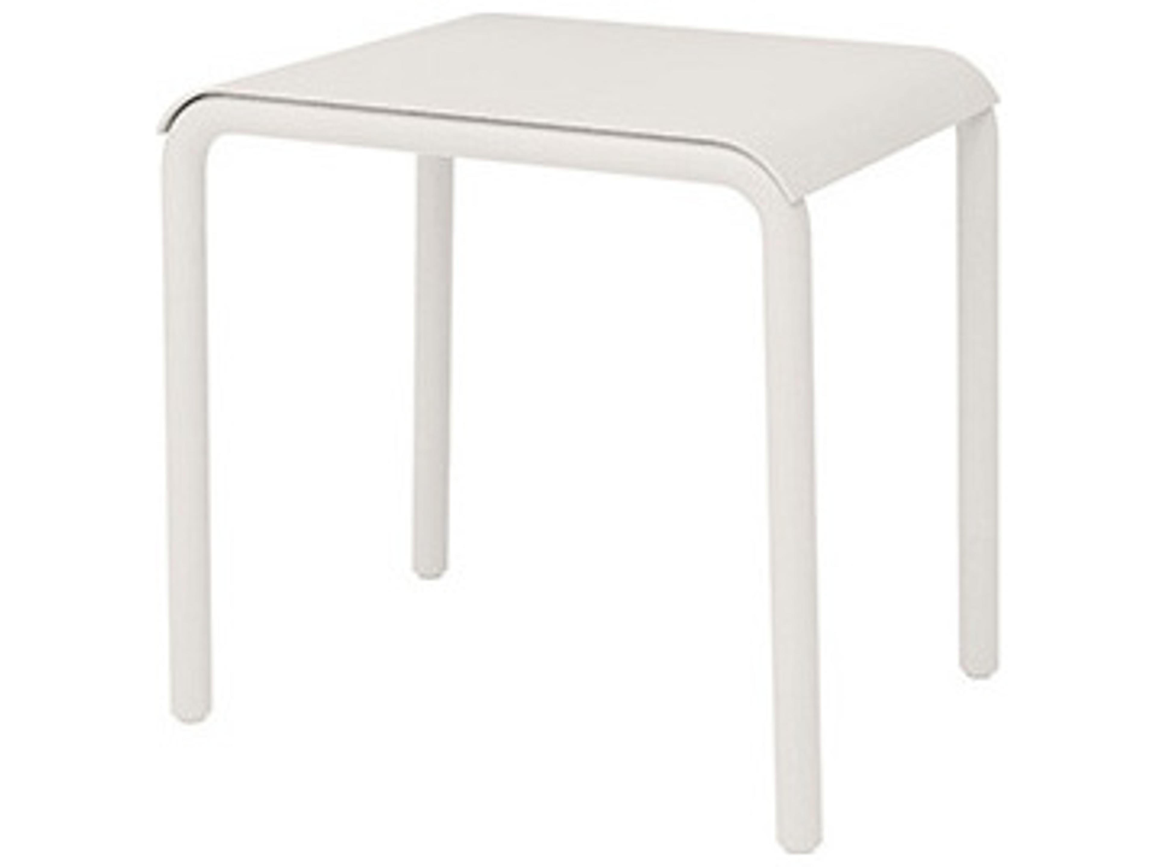 Cabana Aluminum Rectangular End Table Modern Outdoor Furniture