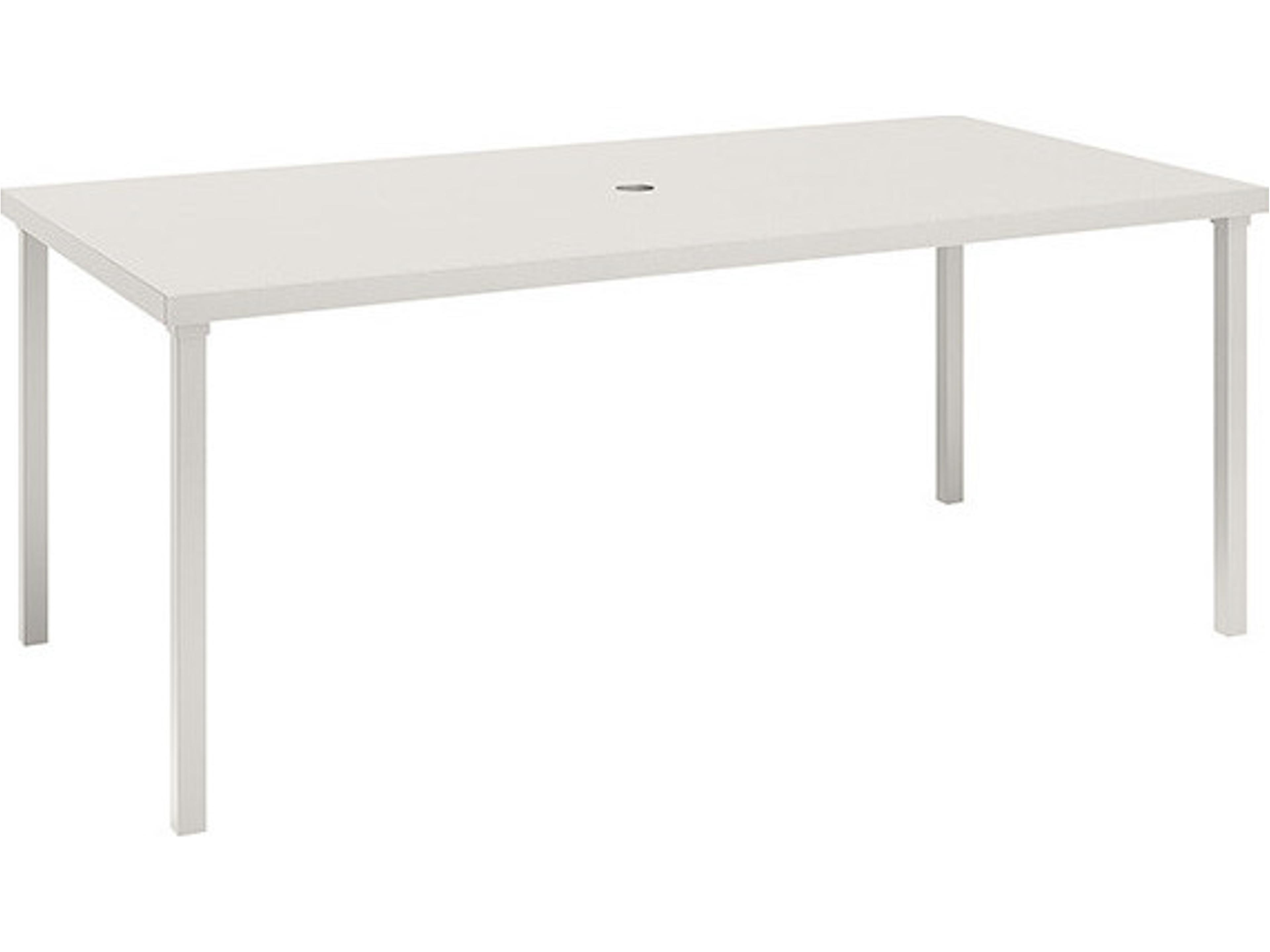 Cabana Aluminum 72" x 36" Rectangular Dining Table
