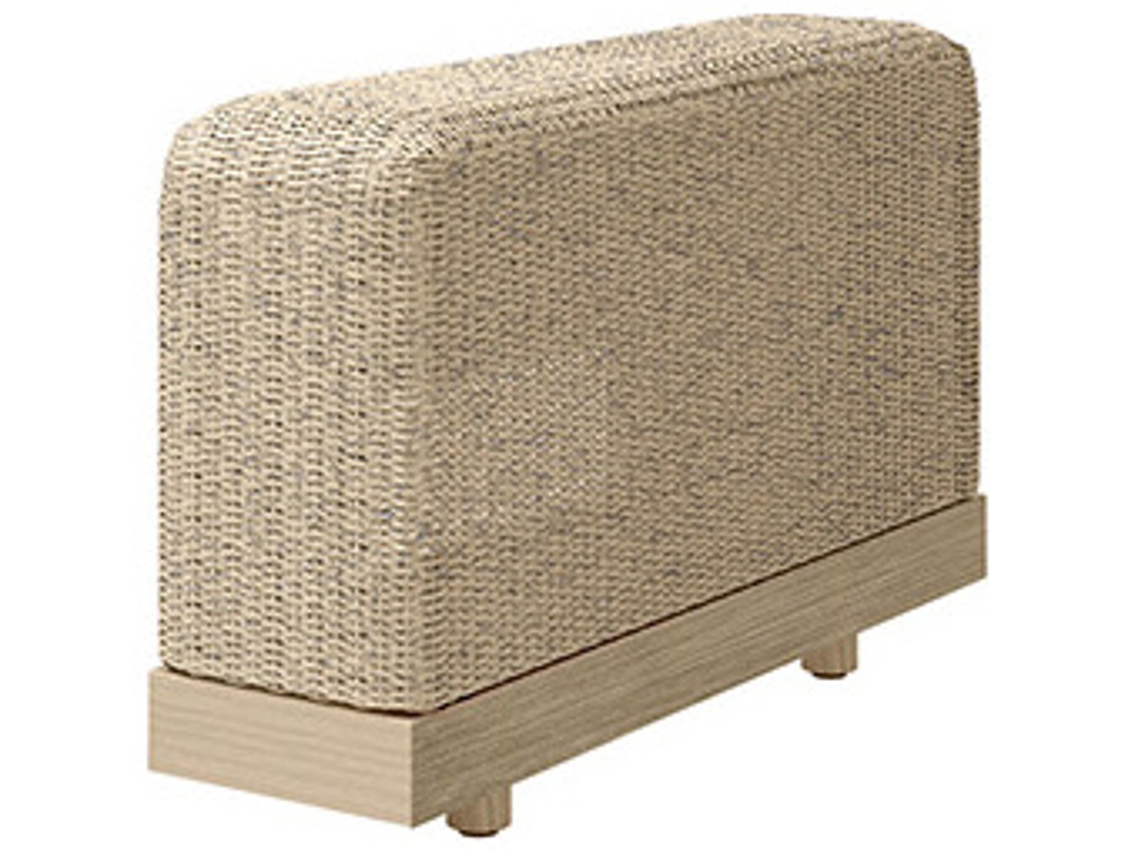 Grande Aluminum Wicker Armrest Section