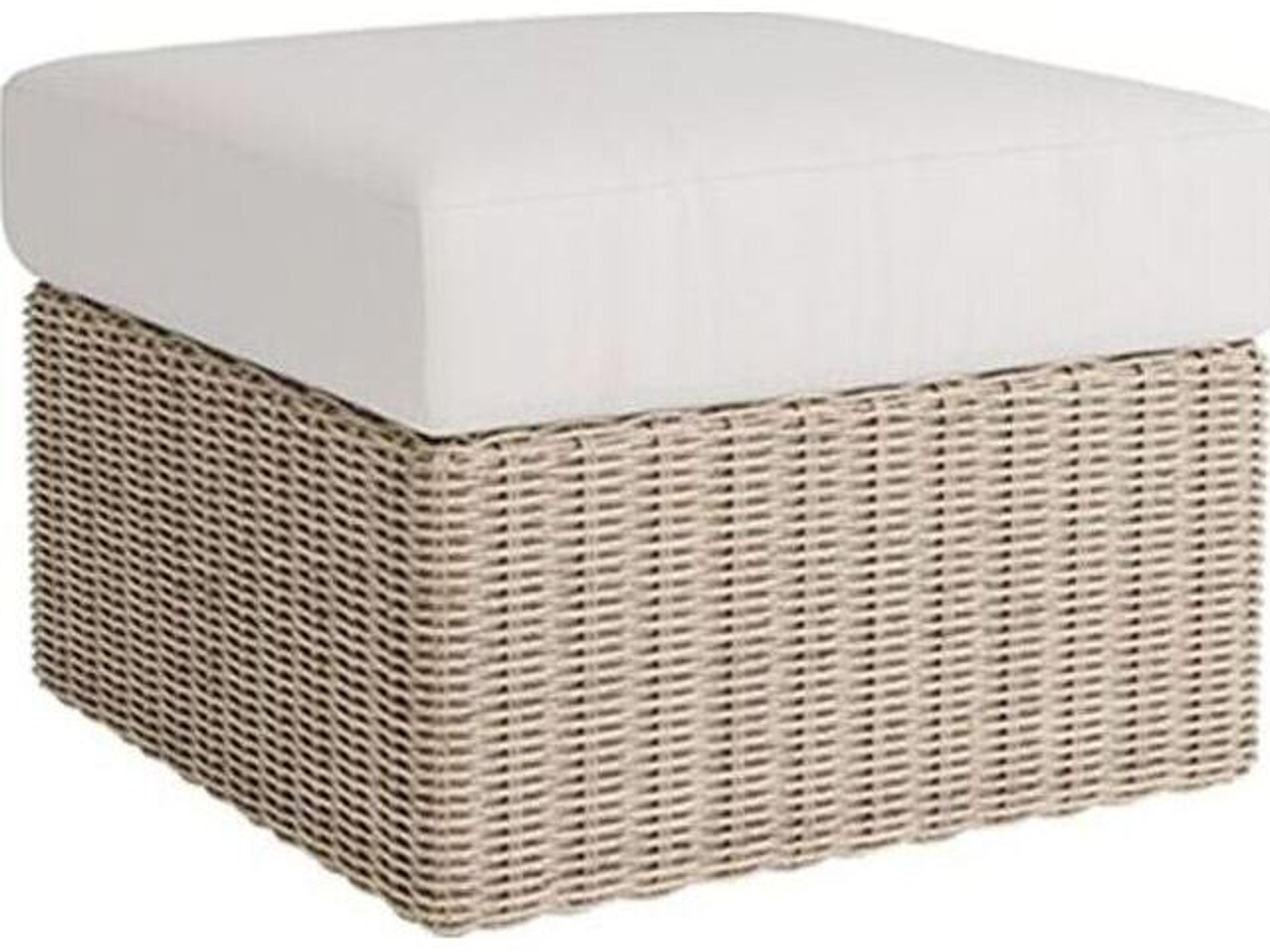 Boulevard Wicker Ottoman