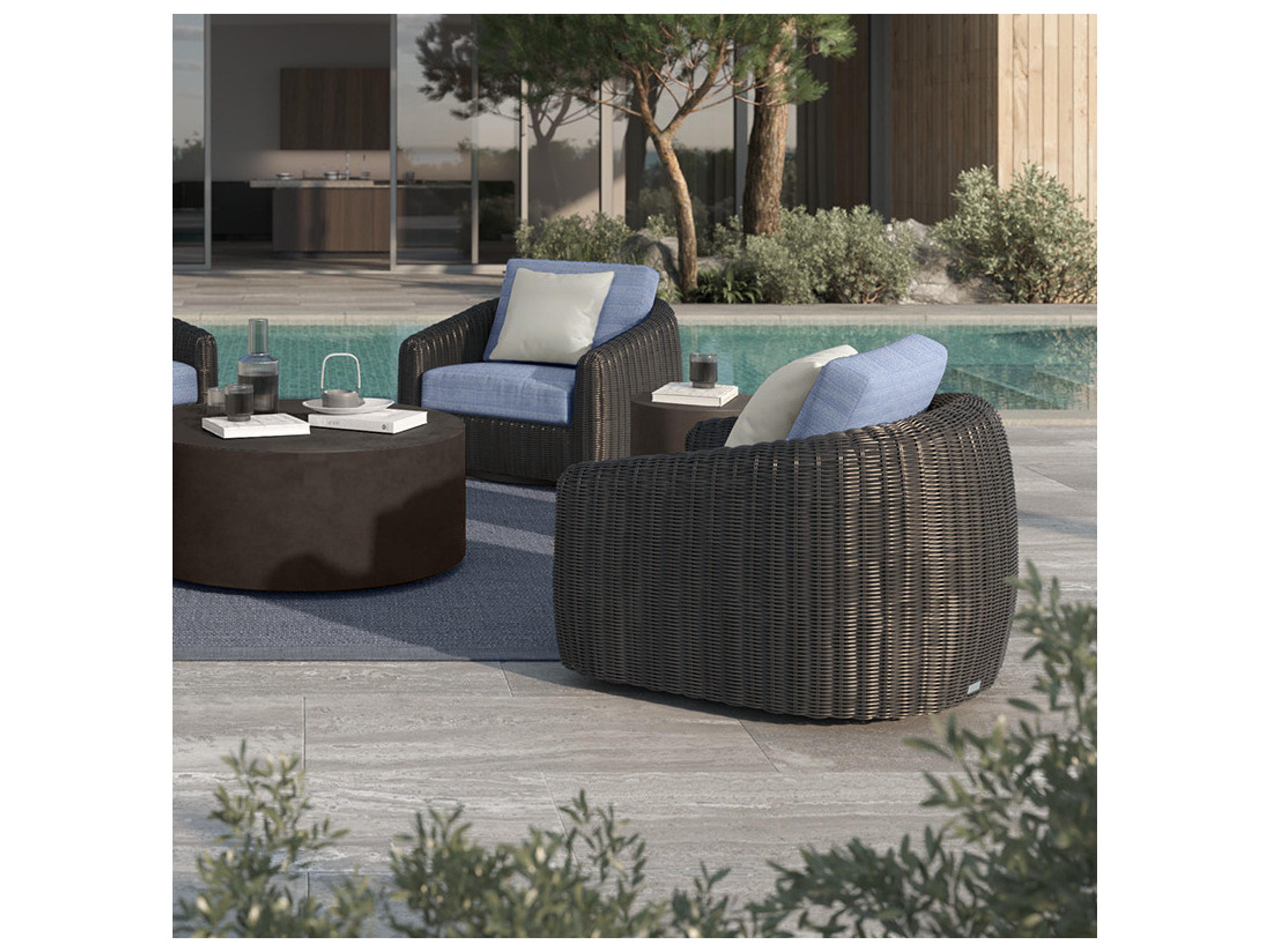 Ebel Boulevard Wicker Club Swivel Glider