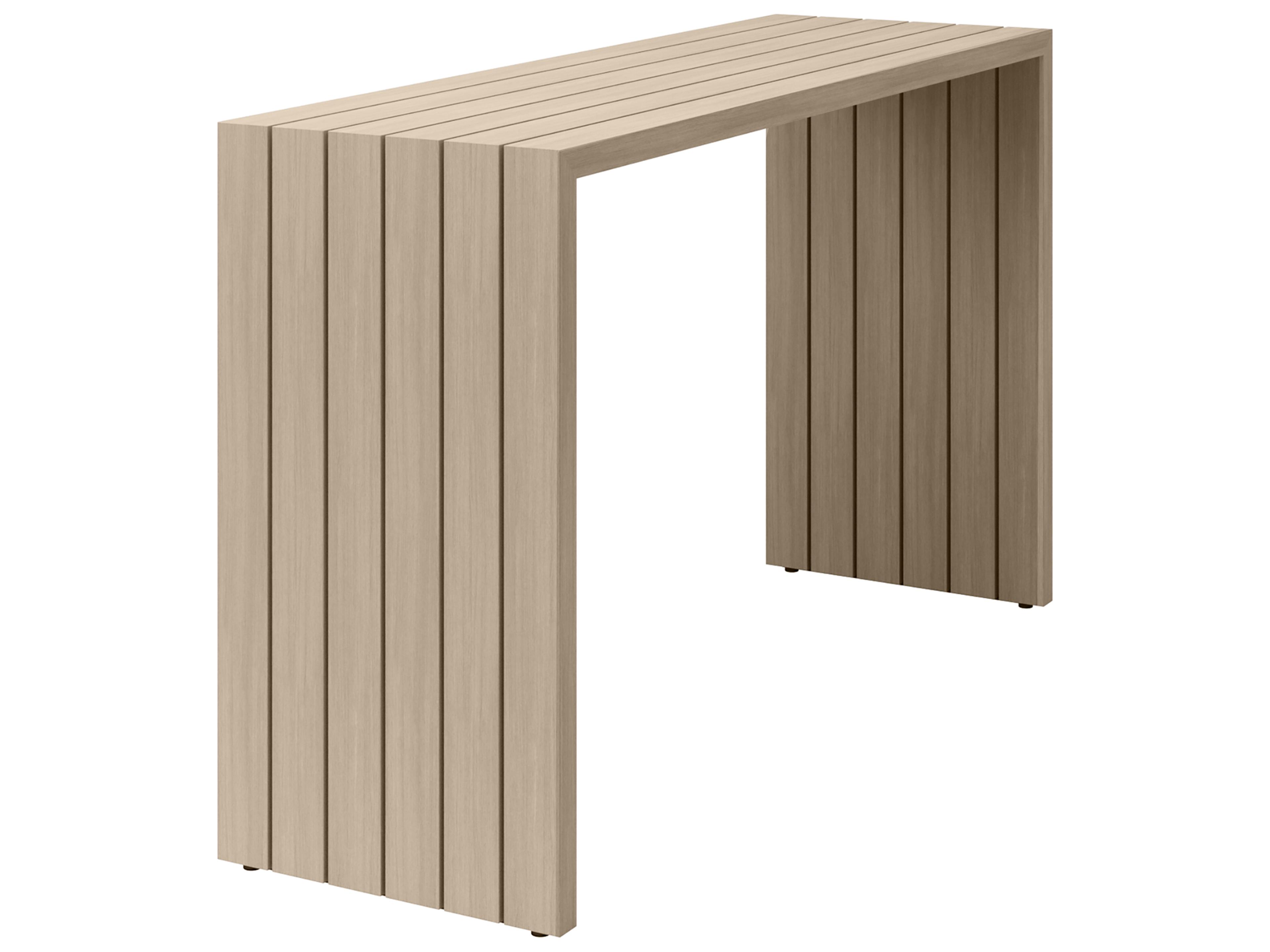 Bari Outdoor Console Table Aluminum Rectangular