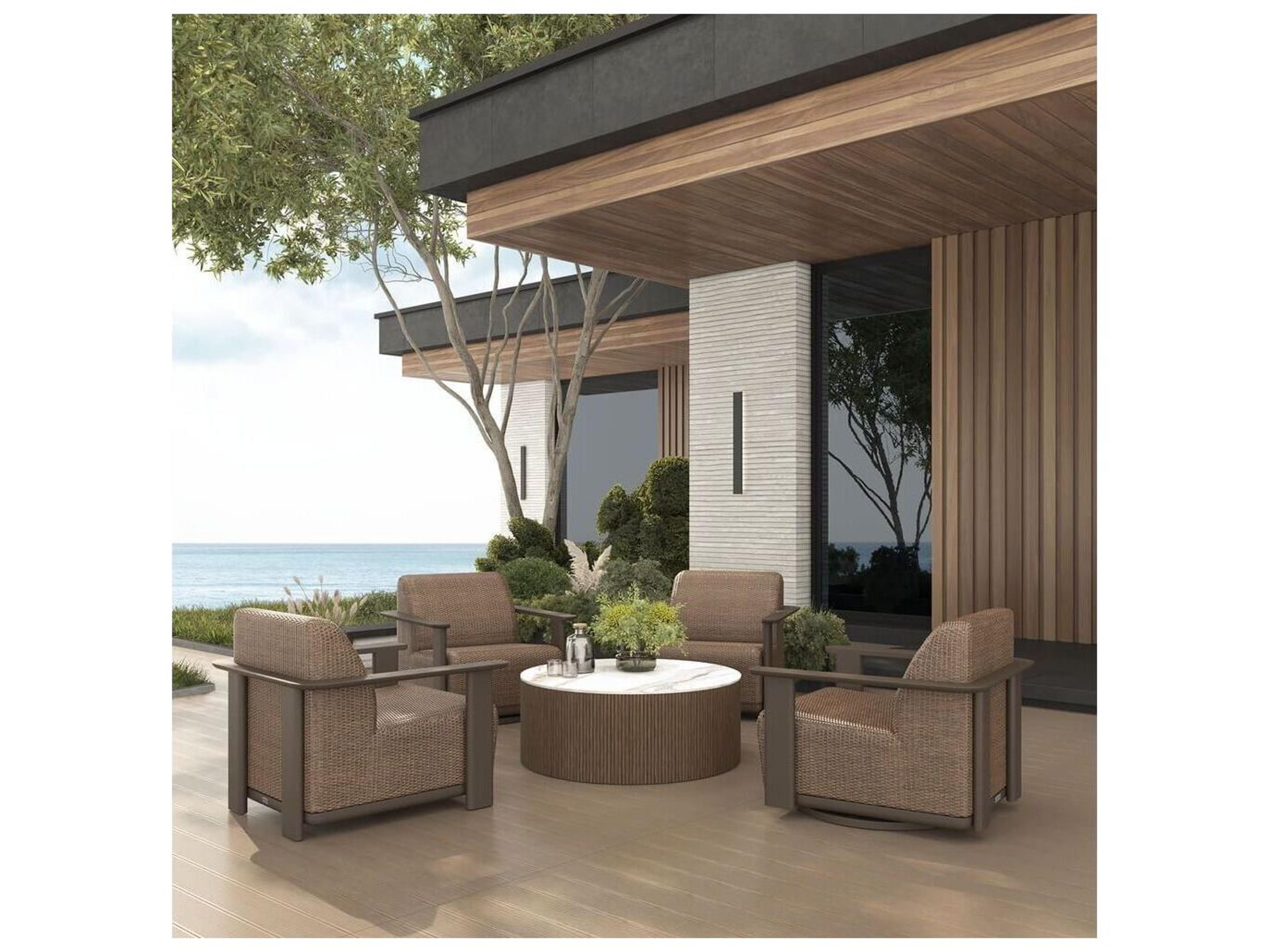 Ebel Corter Aluminum Padded Club Chair