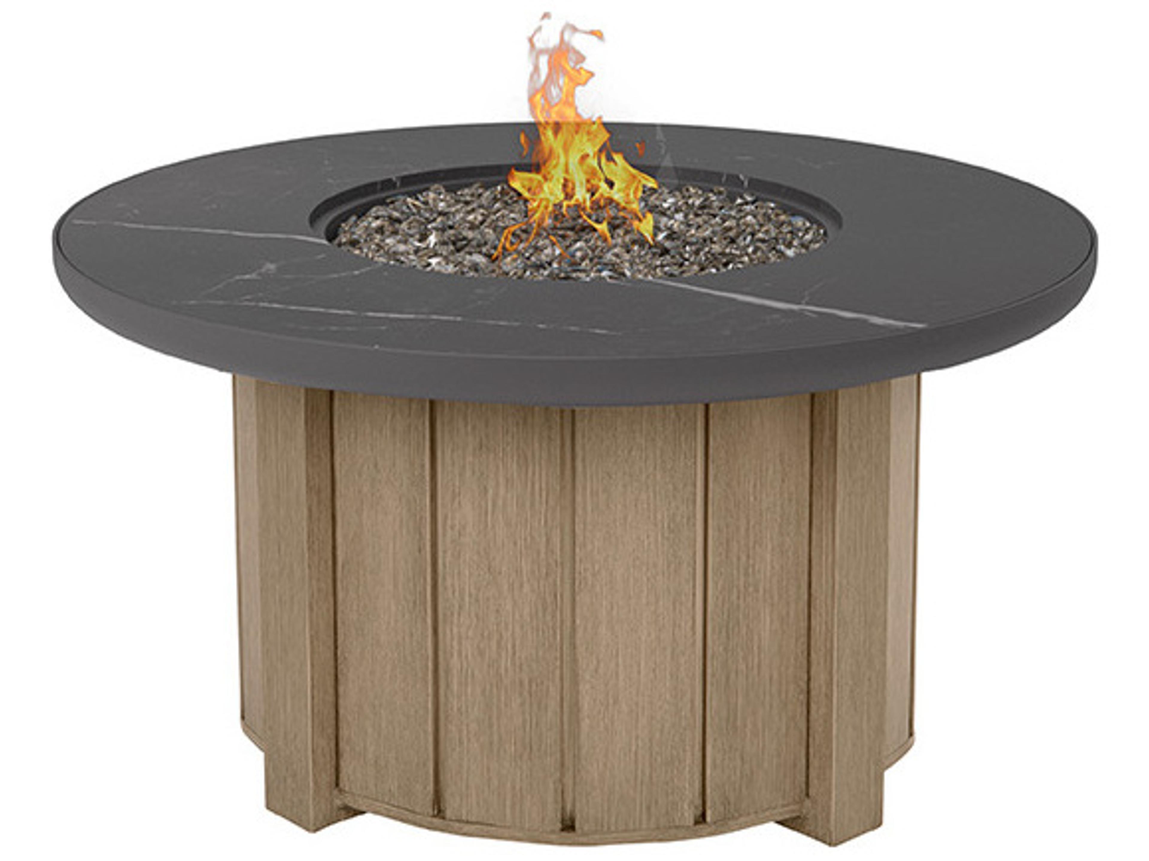Ebel Aspen Sintered Stone Round Fire Pit Top