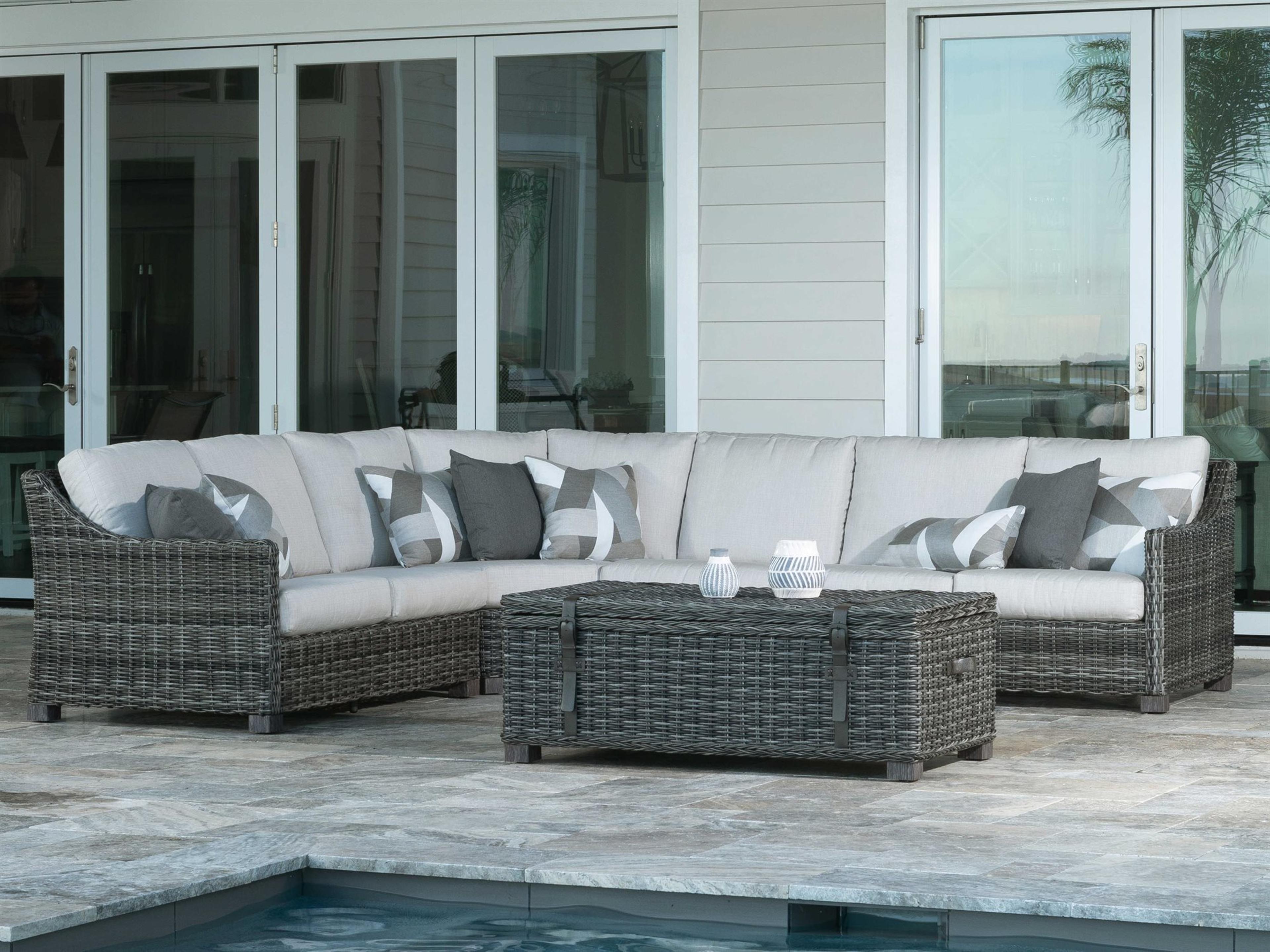 Avallon Wicker Sectional Lounge Set Outdoor Patio Furniture