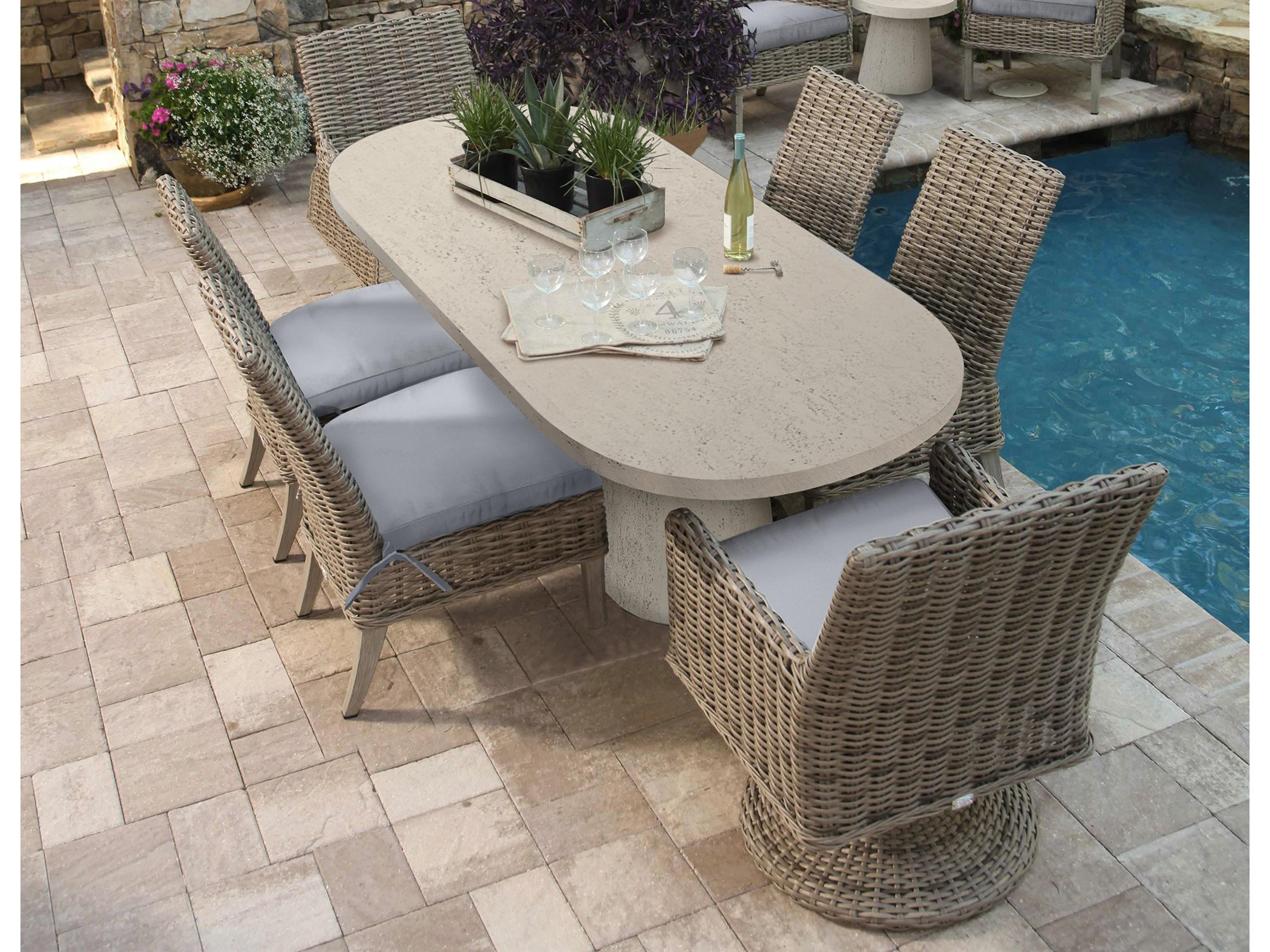 Laurent Cushion Wicker Dining Set