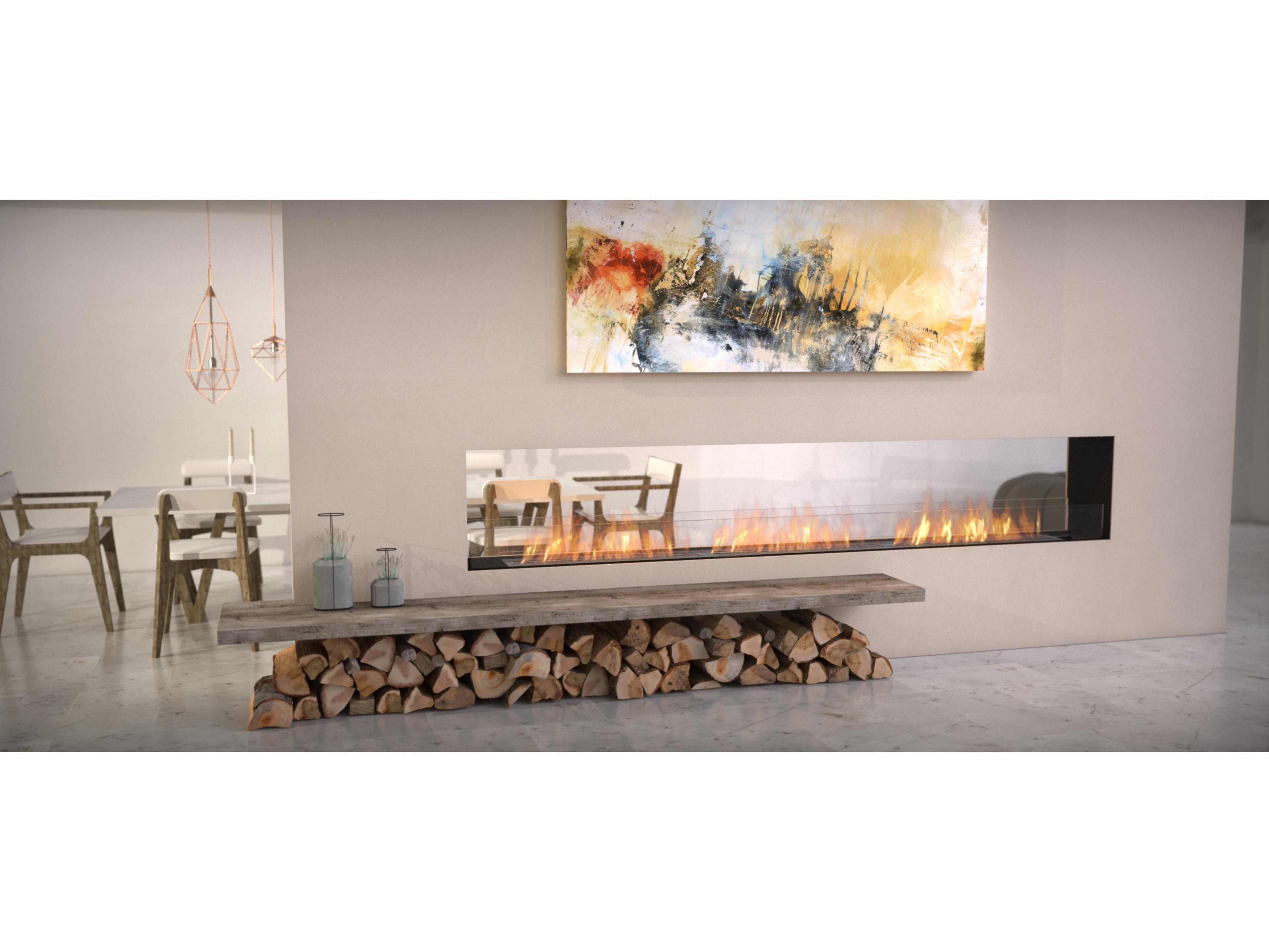 EcoSmart Fire Flex Fireboxes - Double Sided Fireplace