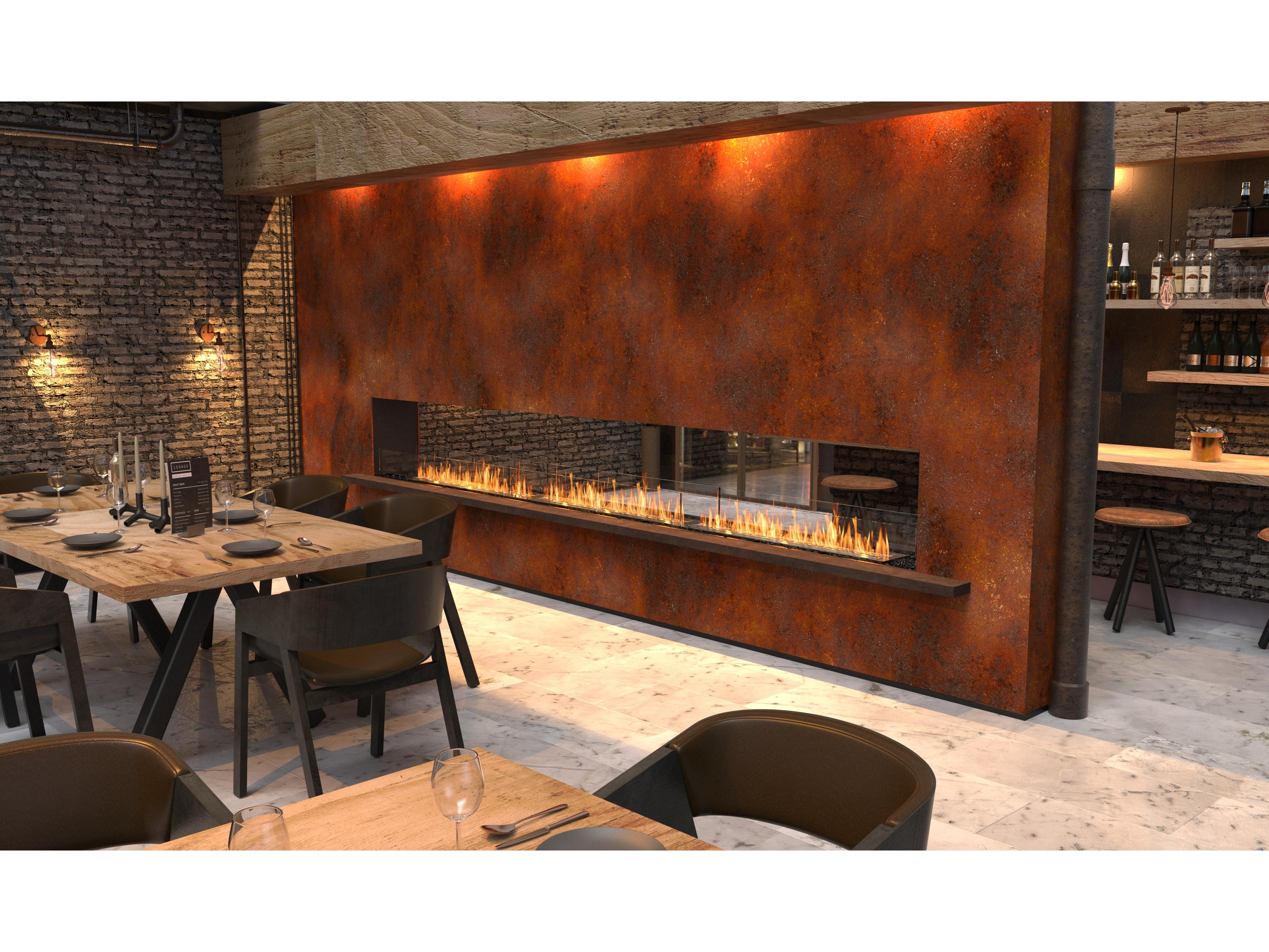 EcoSmart Fire Flex Fireboxes - Double Sided Fireplace