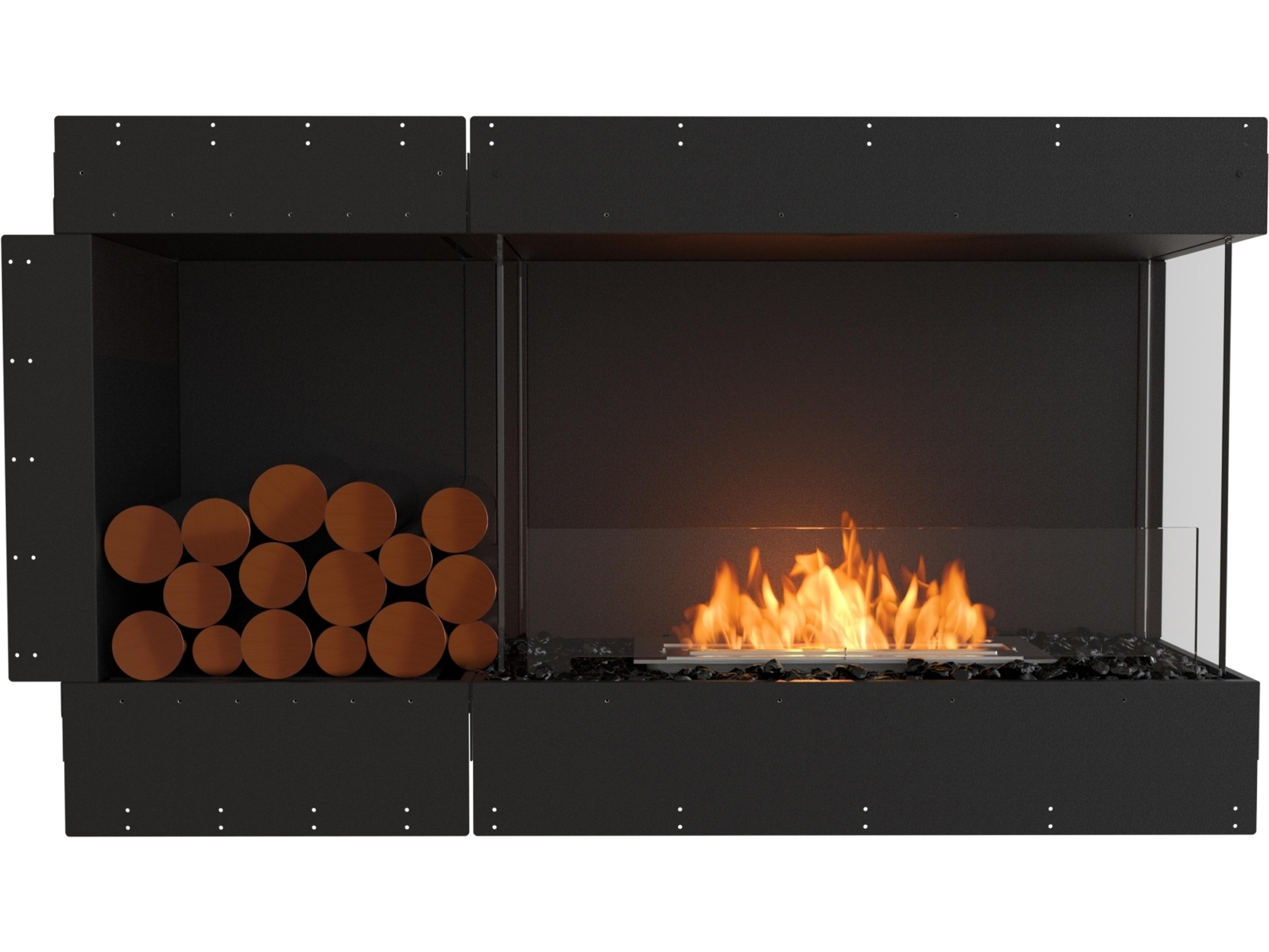 EcoSmart Fire Flex Fireboxes - Right Corner Fireplace