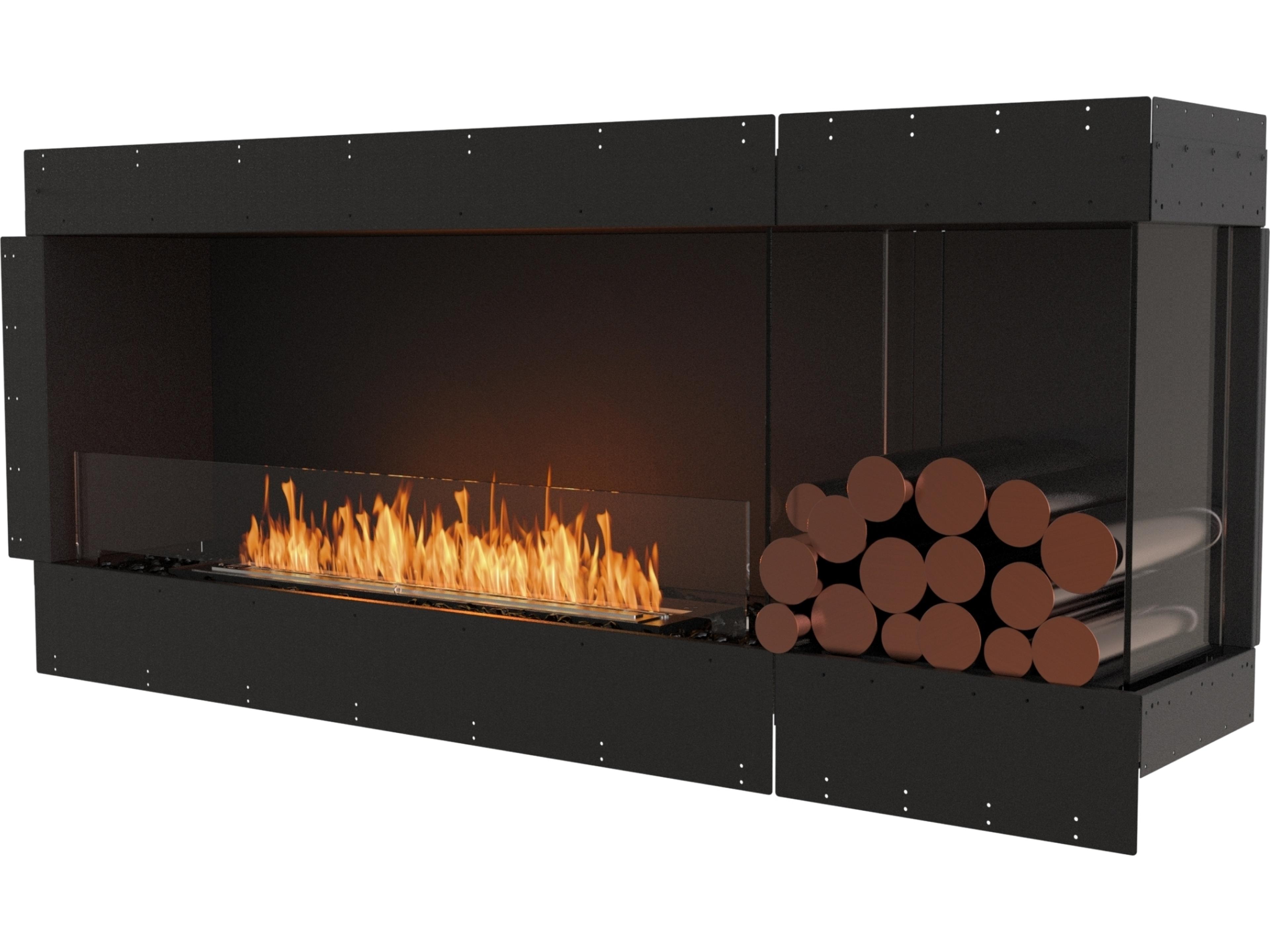 EcoSmart Fire Flex Fireboxes - Right Corner Fireplace