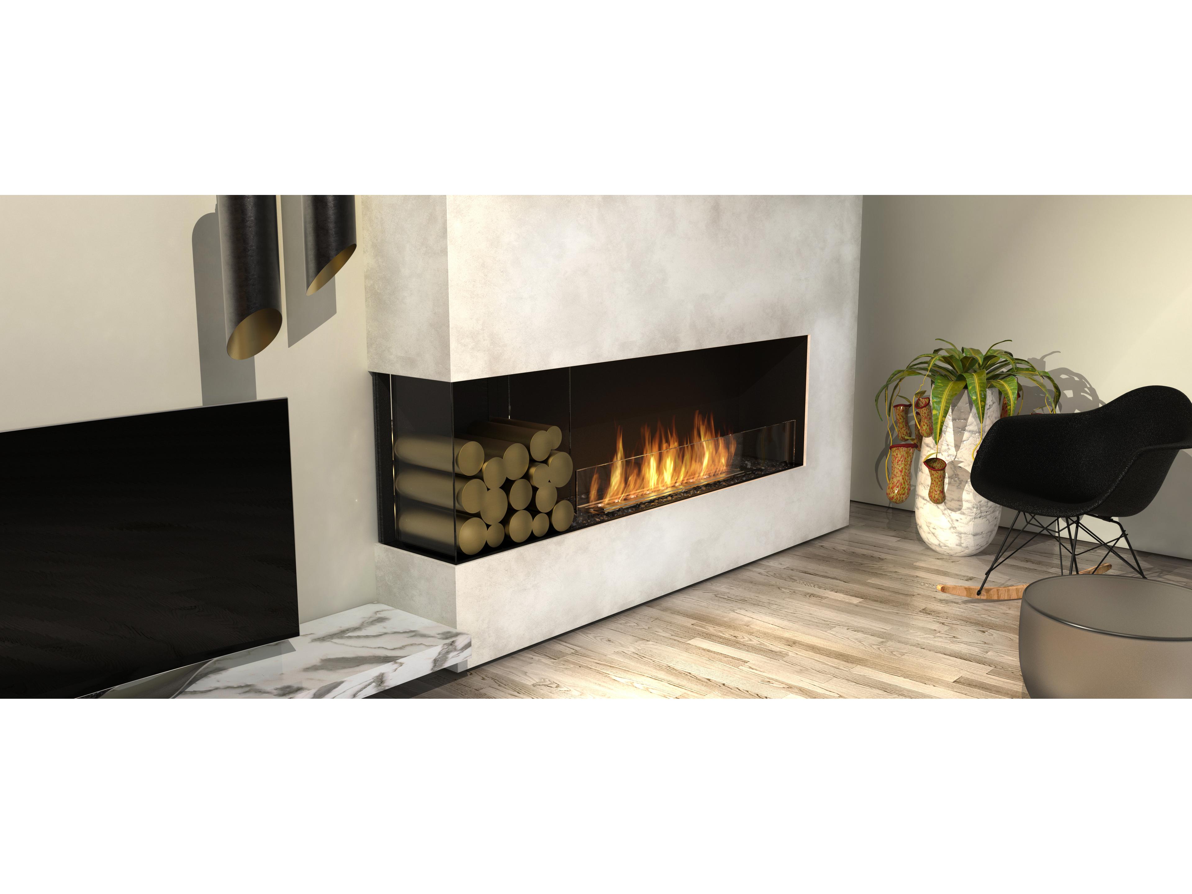 EcoSmart Fire Flex Fireboxes - Left Corner Fireplace