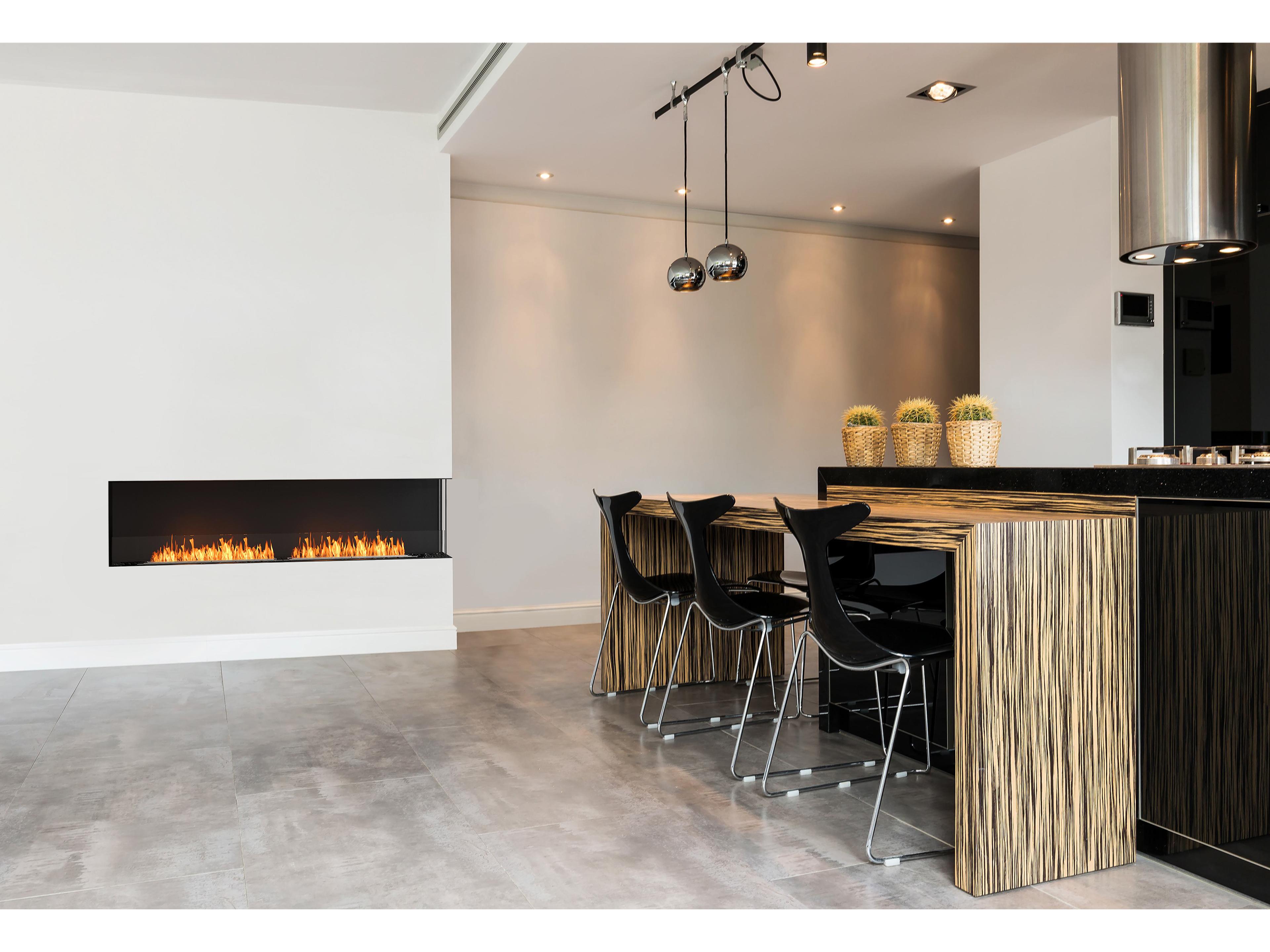 EcoSmart Fire Flex Fireboxes - Right Corner Fireplace