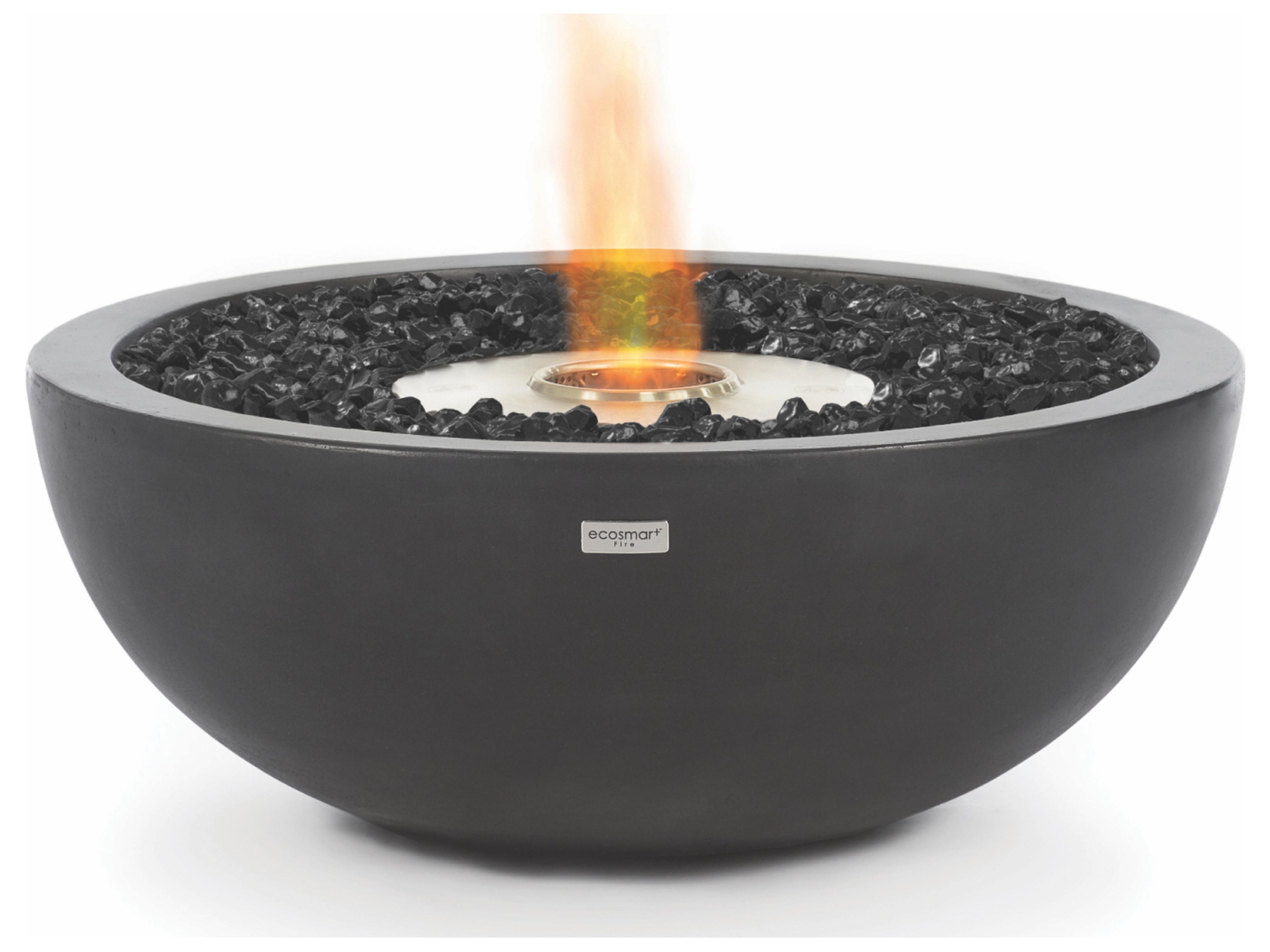 EcoSmart Fire Mix Concrete Steel Round Pit Table