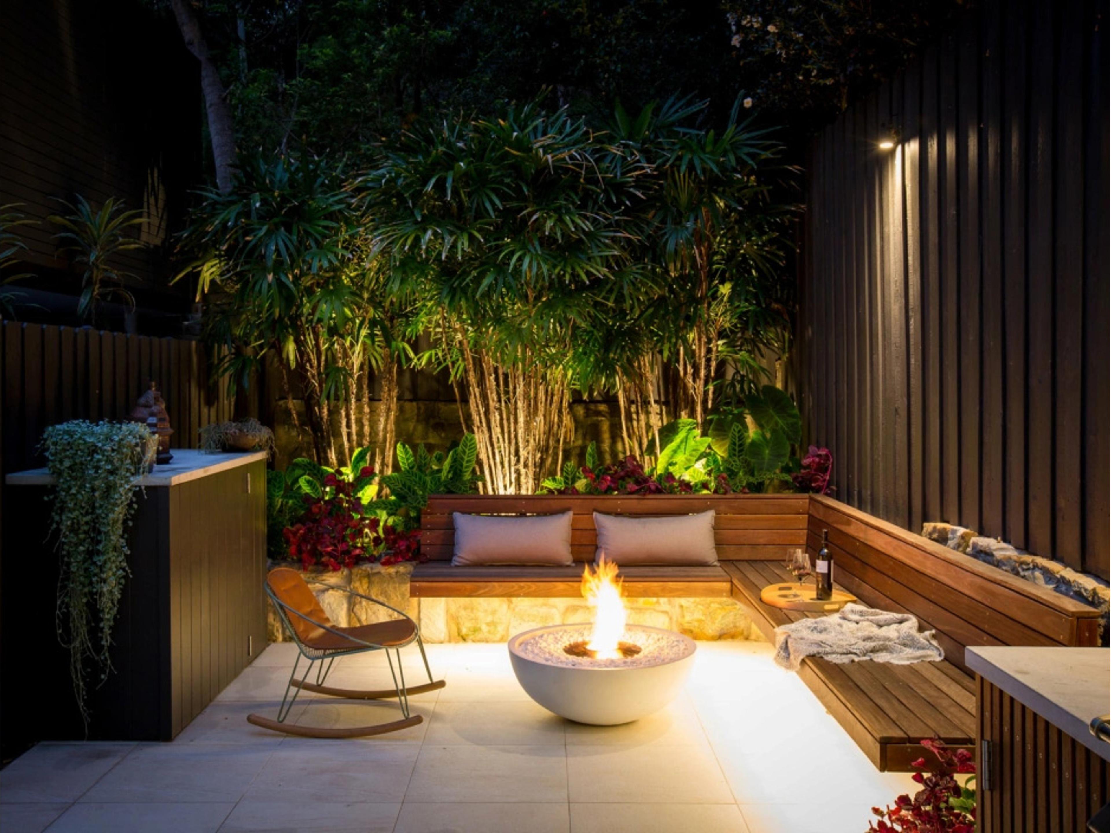 EcoSmart Fire Mix Concrete Steel Round Pit Table