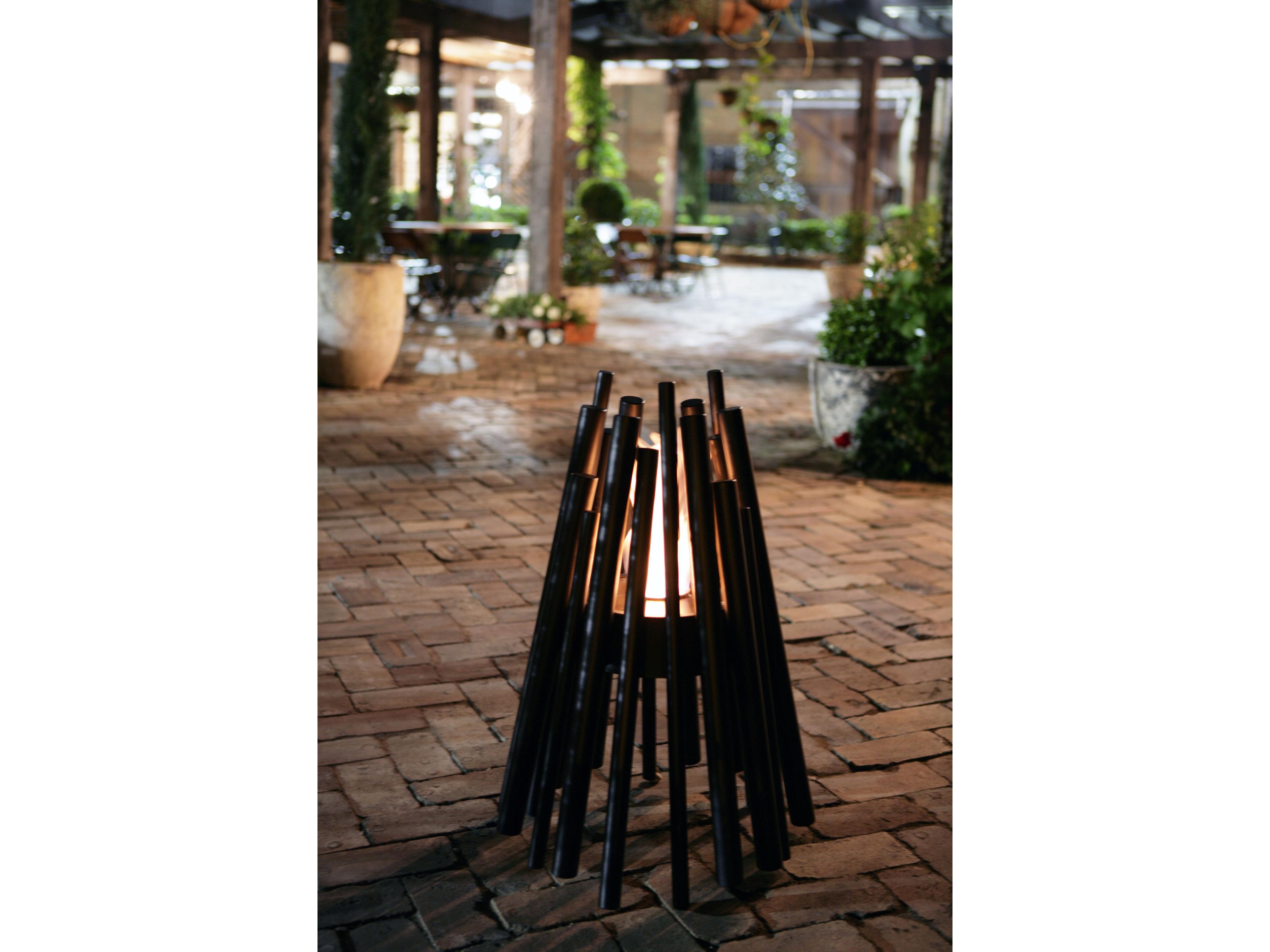 EcoSmart Fire Stix Bioethanol Fireplace - Black Finish