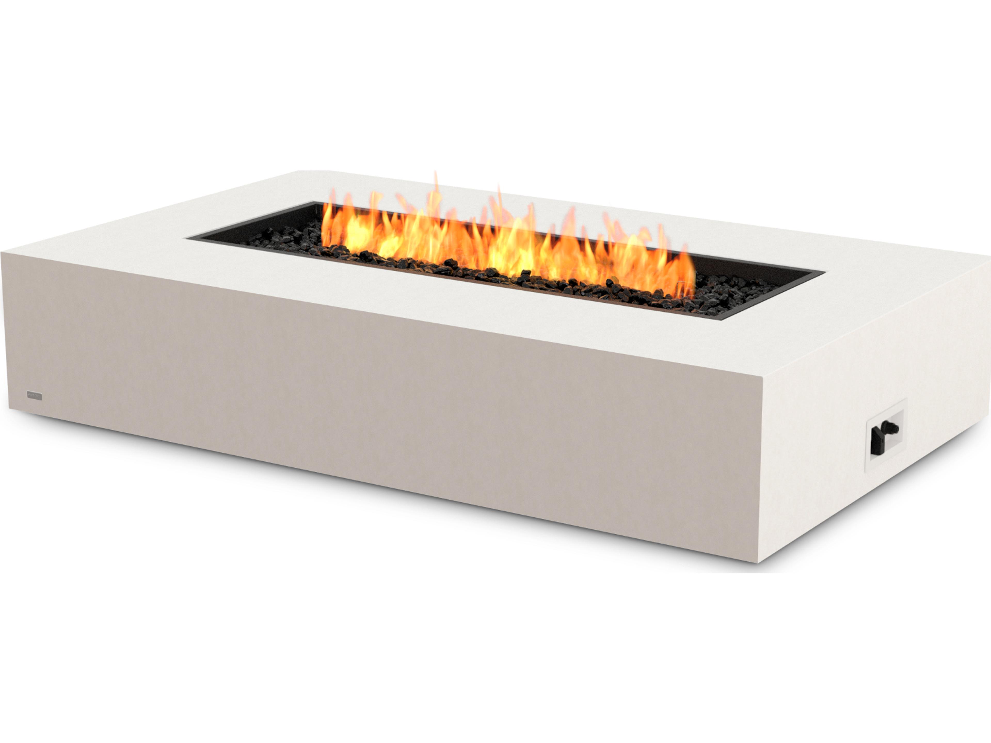Wharf 65 Bioethanol Fire Pit Table Rectangular