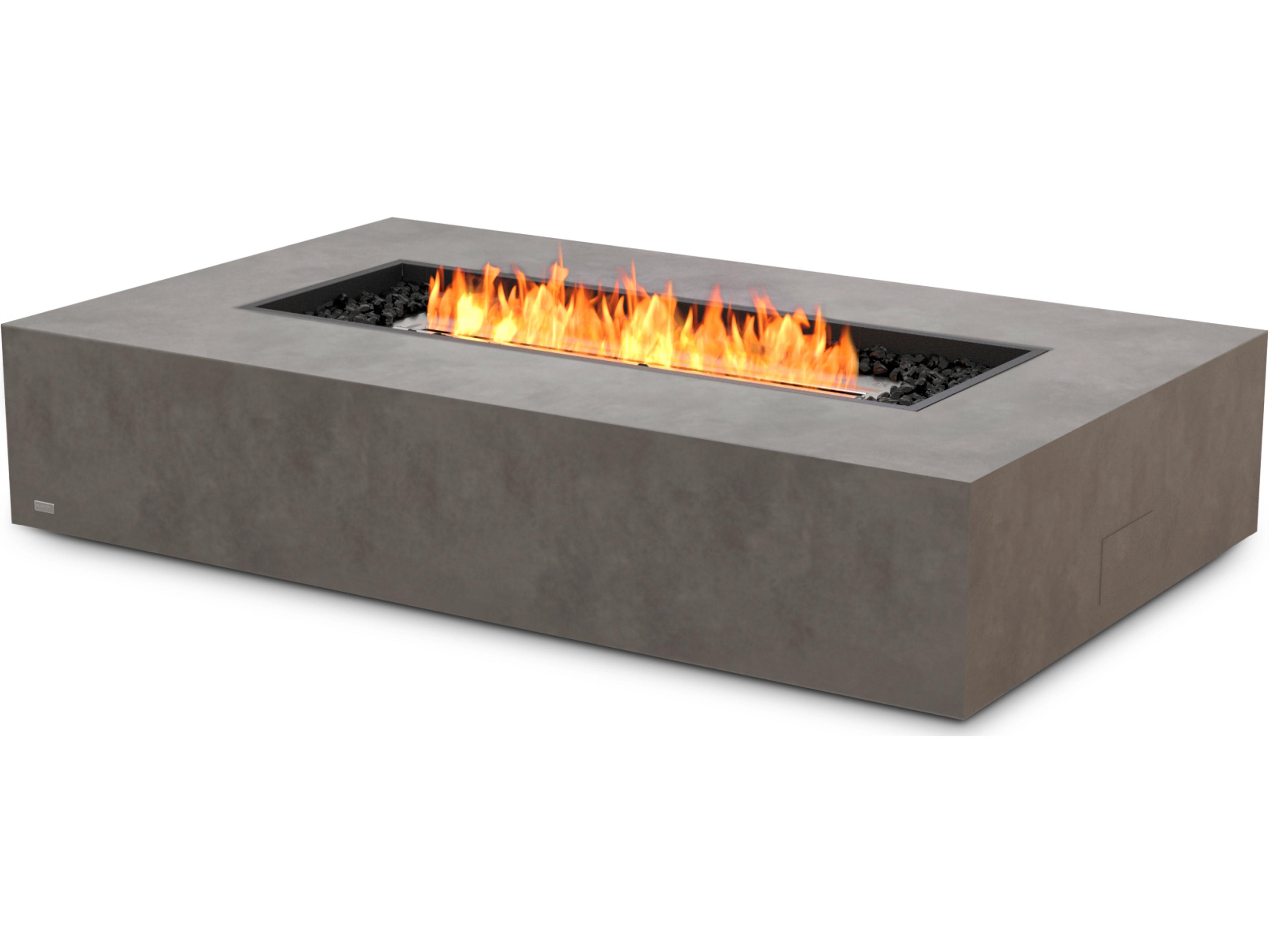 Wharf 65 Inch Rectangular Fire Pit Table