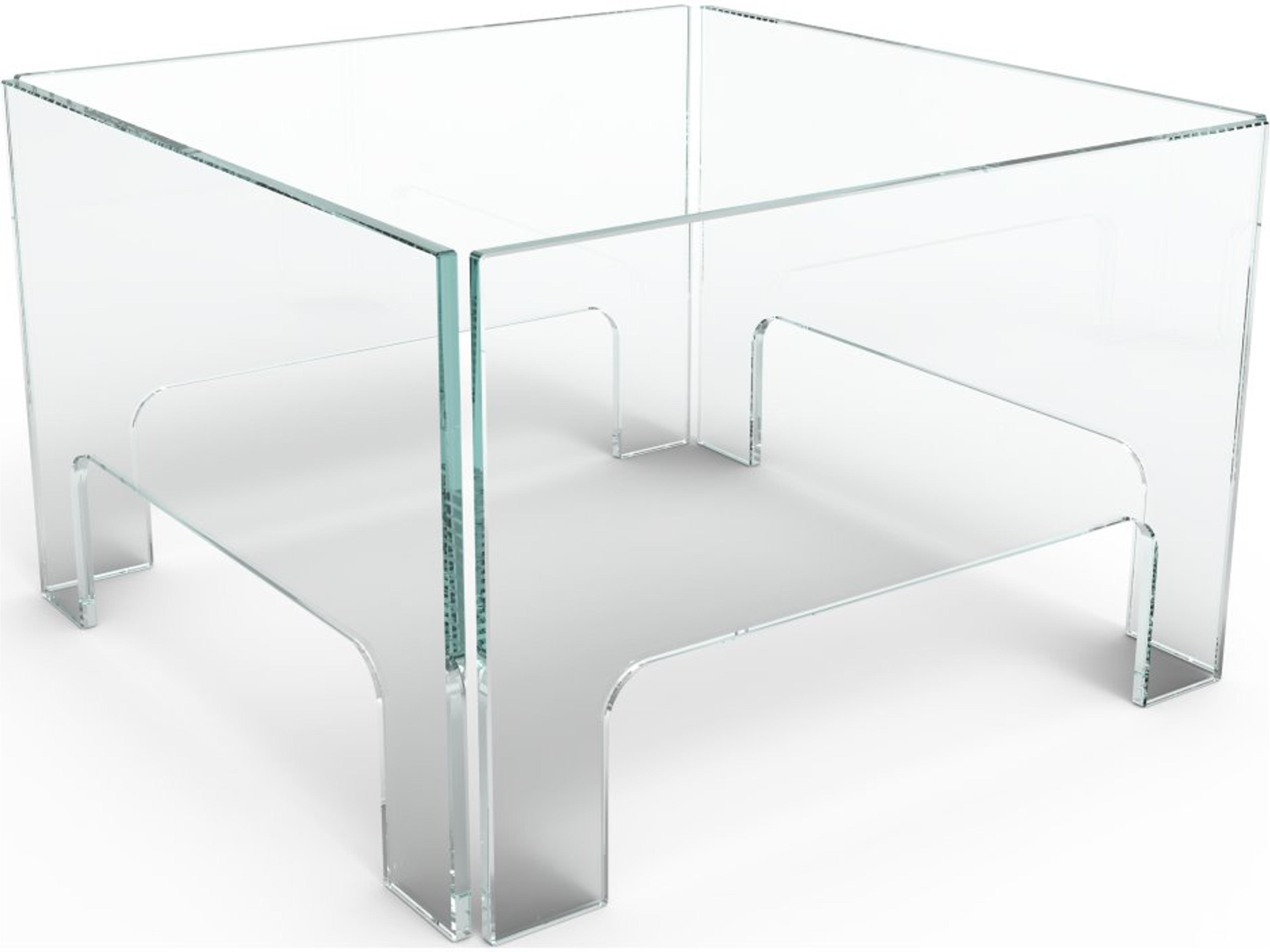 EcoSmart Glass 38'' Square Fireplace Screen