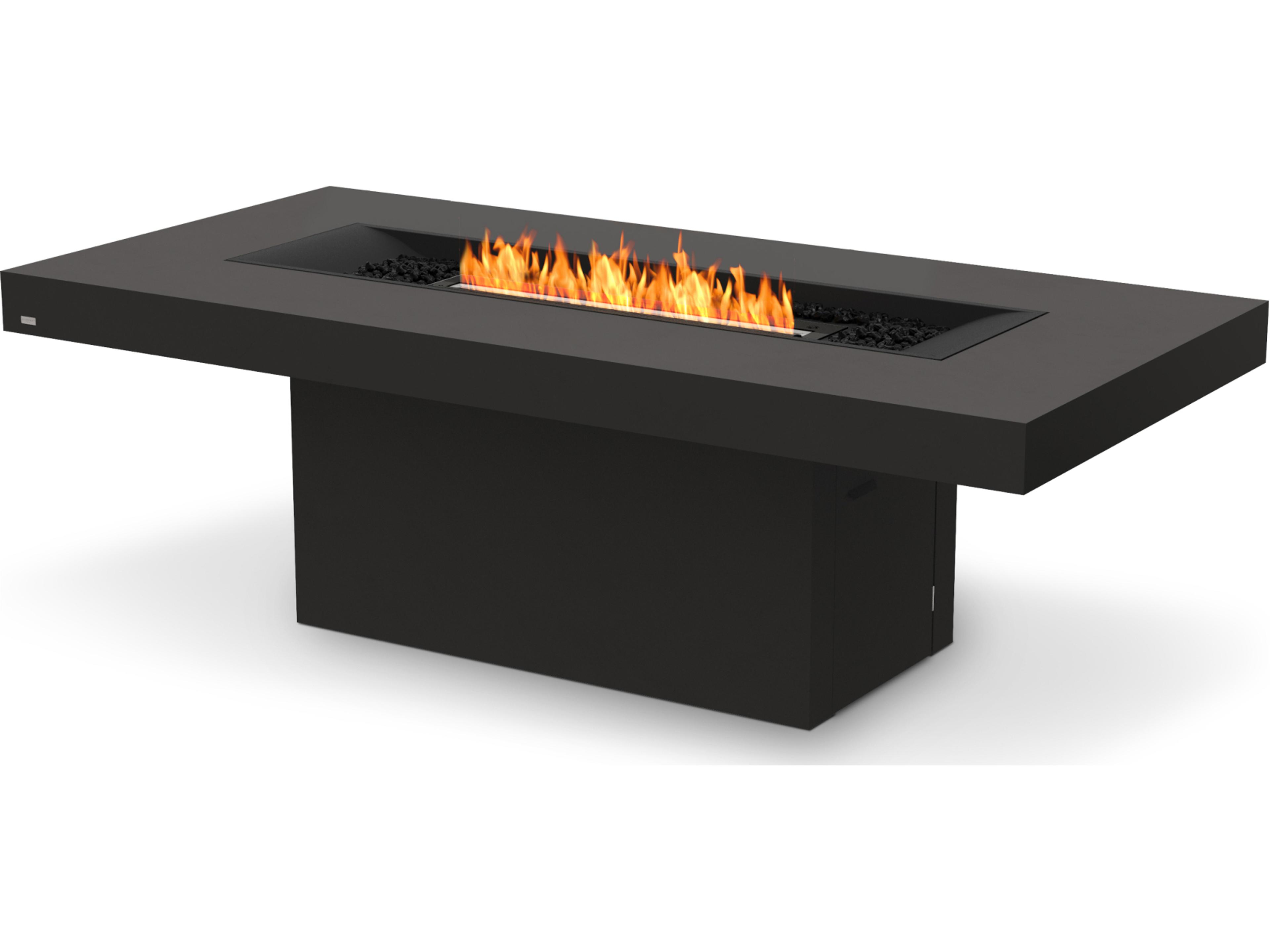 Gin 90 Dining Fire Pit Table Graphite