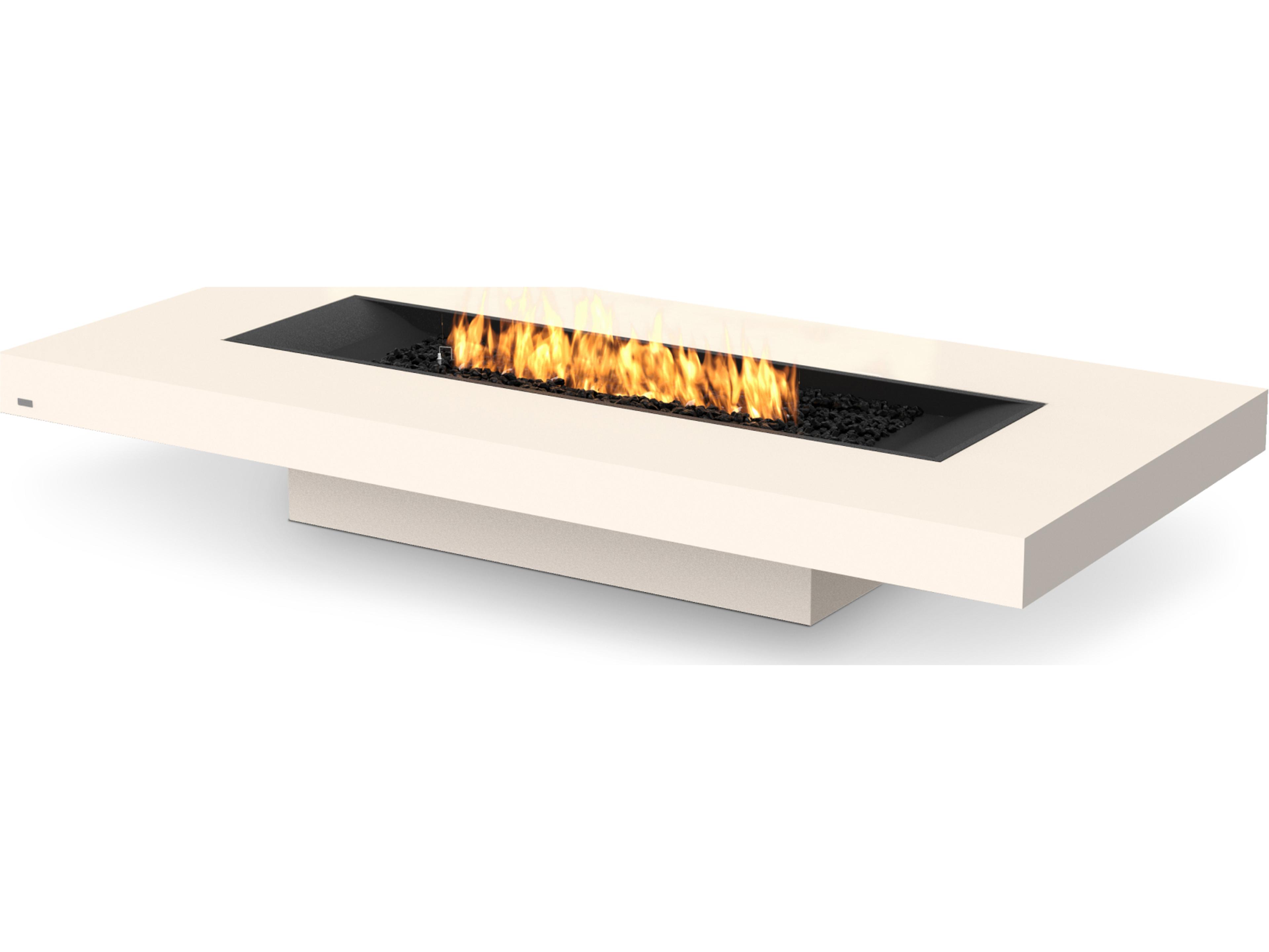 Gin 90 Low Black Oak Fire Pit Table