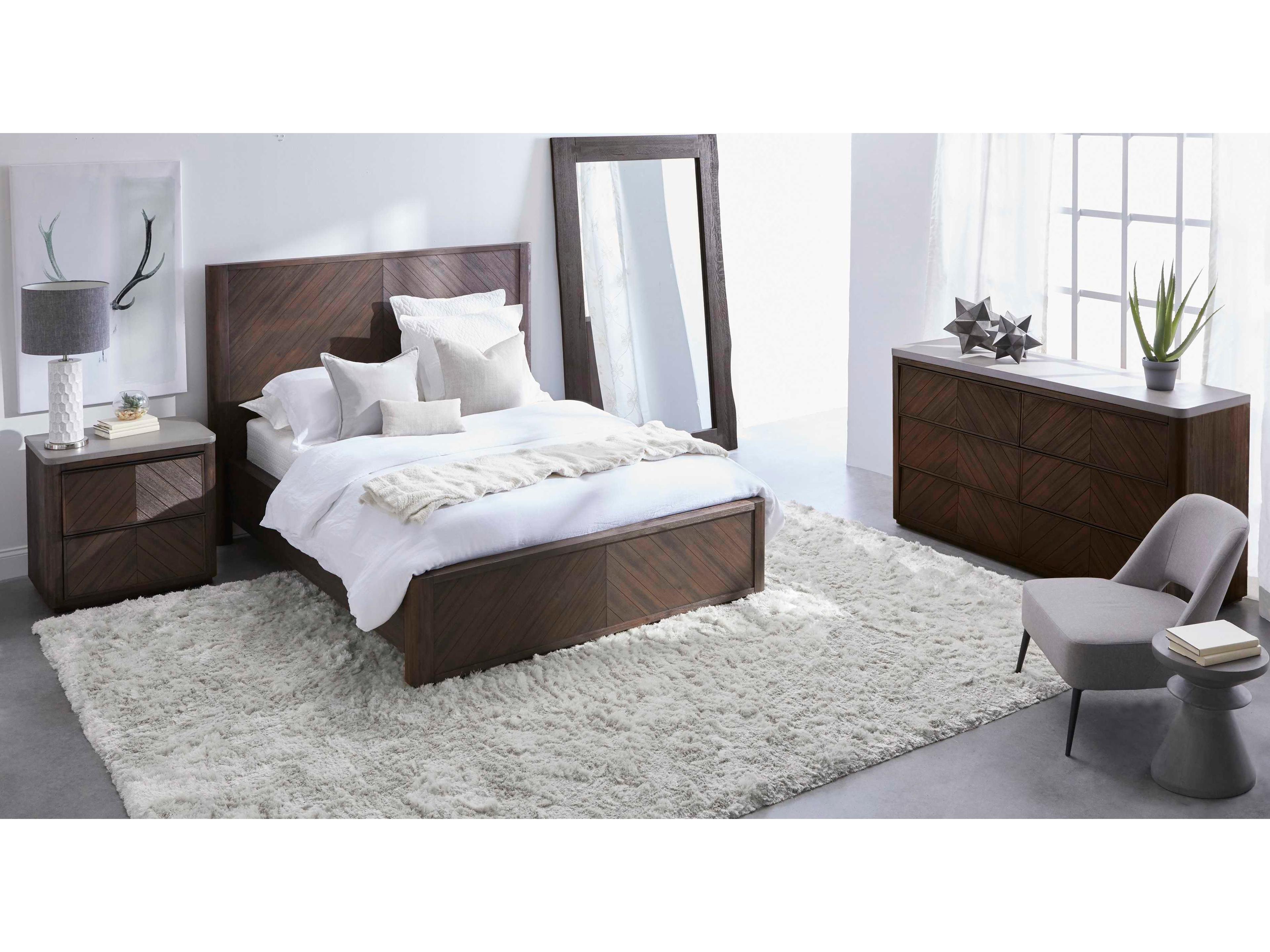 Essentials for Living Outdoor District Slate Grey Concrete Round End Table