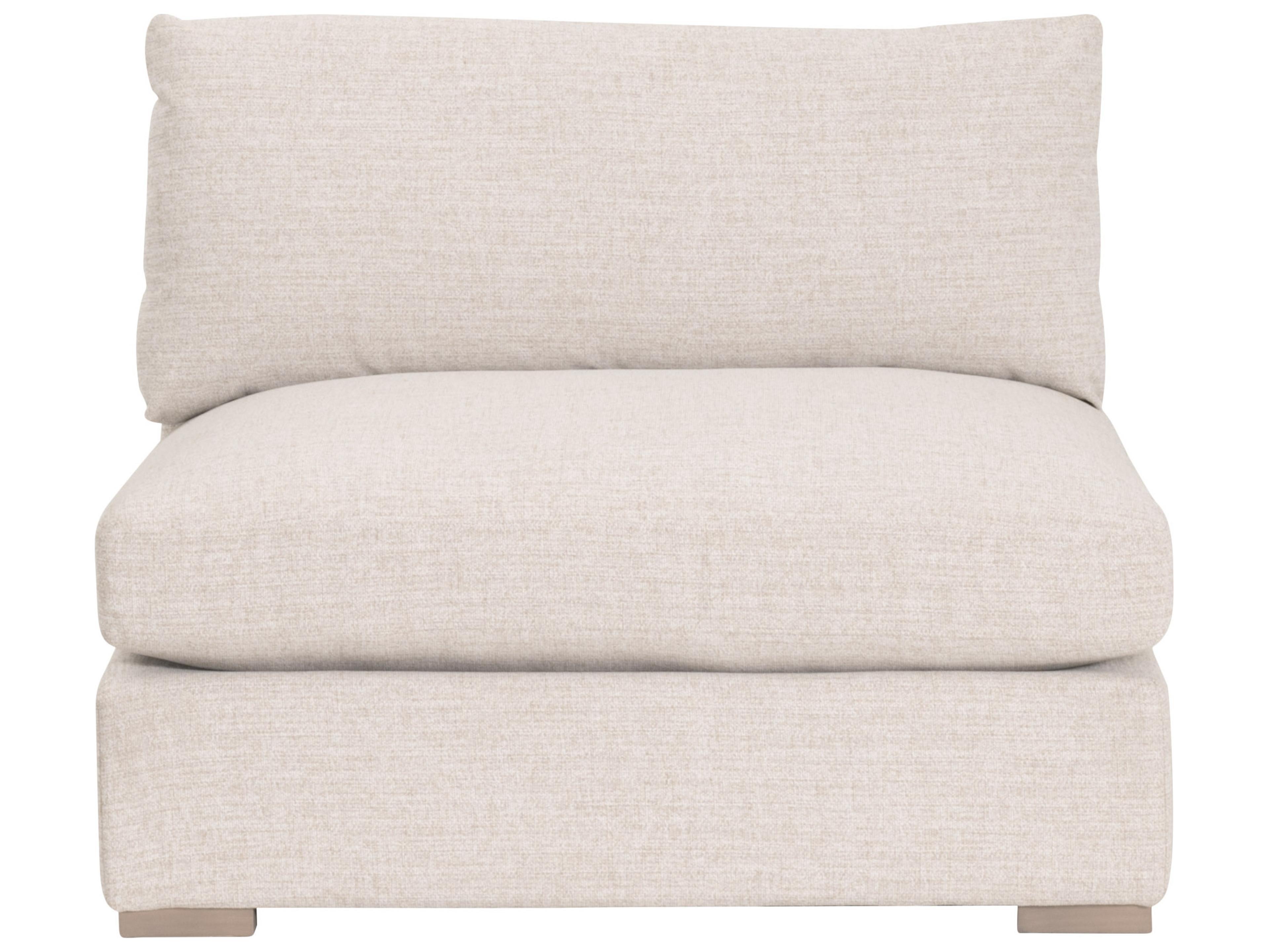 Essentials for Living Outdoor Stitch & Hand - Bedroom Dining Newport Outdoor Wood Cushion Modular Chair